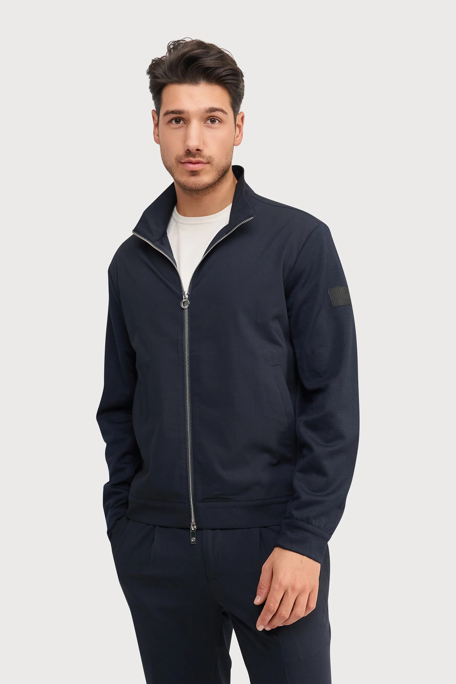 Heren overshirt blauw