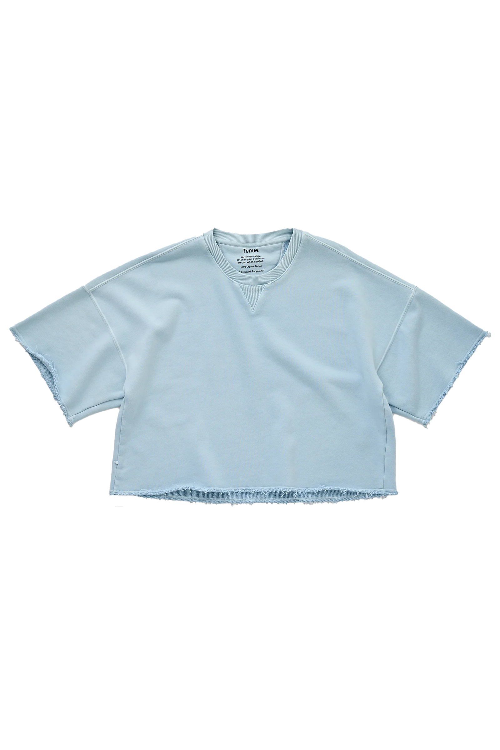 Dames t-shirt korte mouw blauw