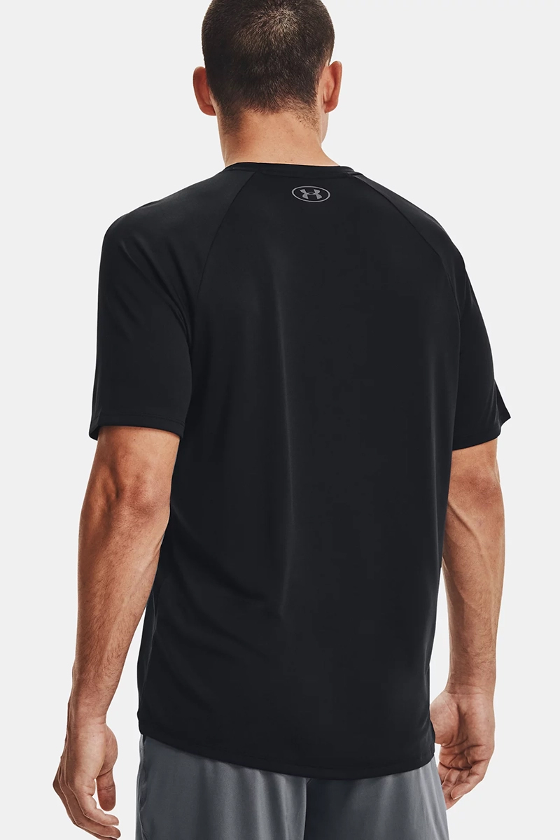Fitness heren t-shirt km zwart