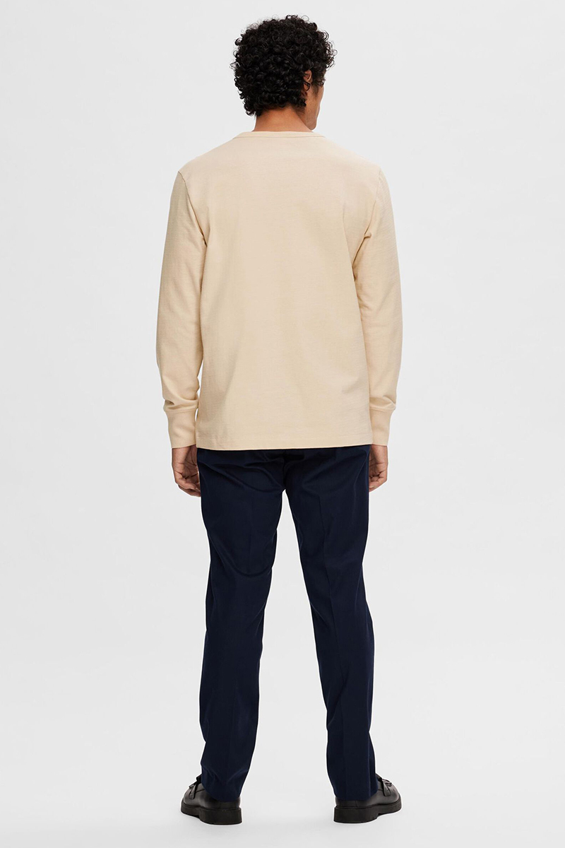 Selected SLHPHILLIP LS HENLEY NOOS 184679-Oatmeal 3