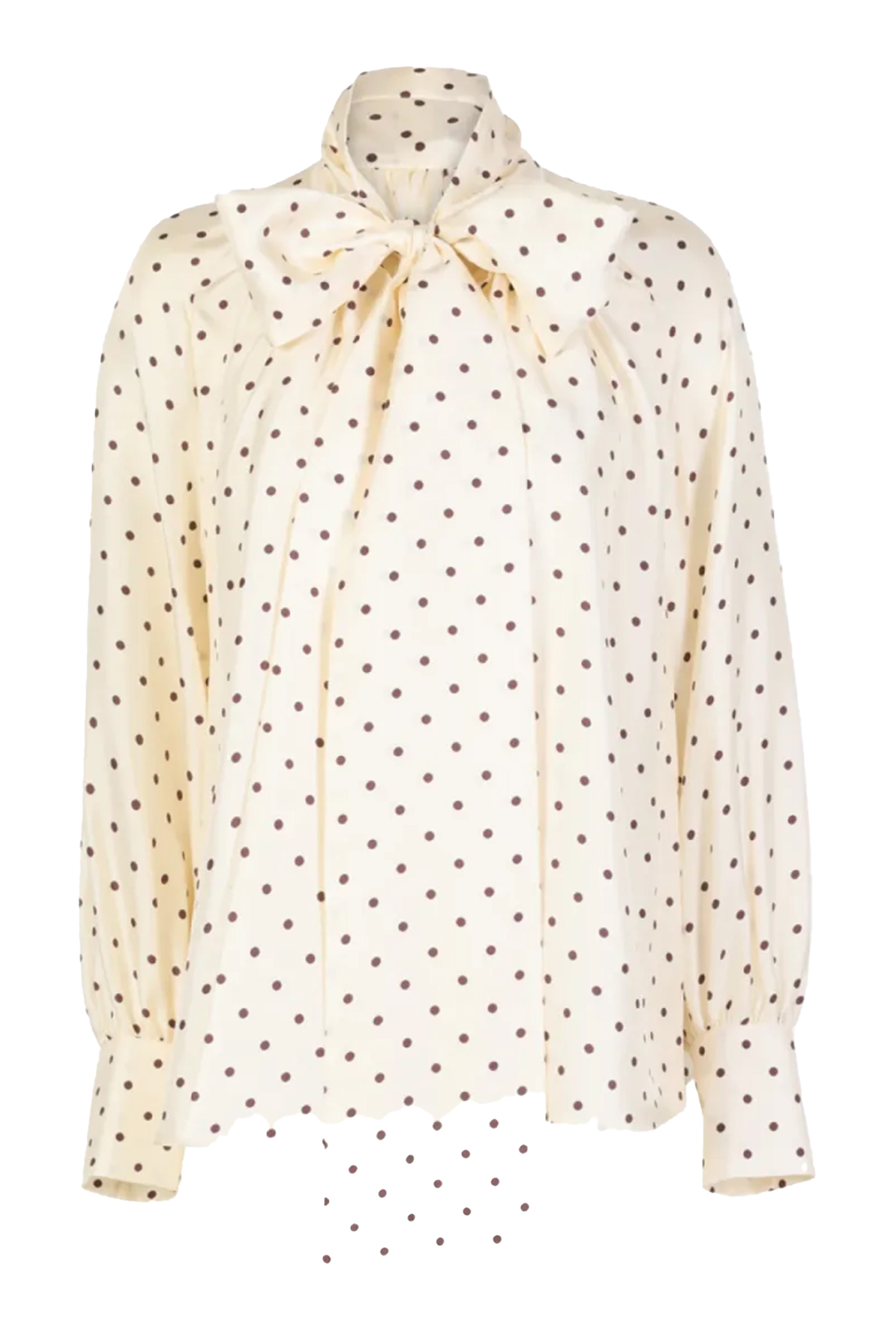 Dames blouse lange mouw wit