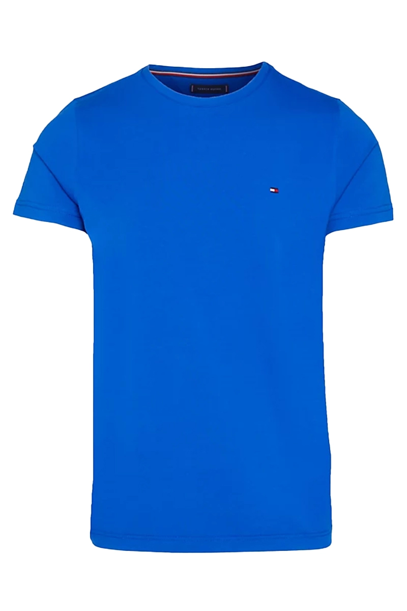 Tommy Hilfiger STRETCH SLIM FIT TEE Blauw-3 1