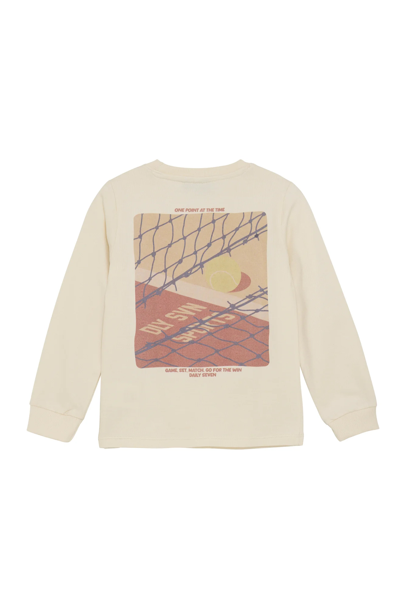 Jongens t-shirt lange mouw ecru