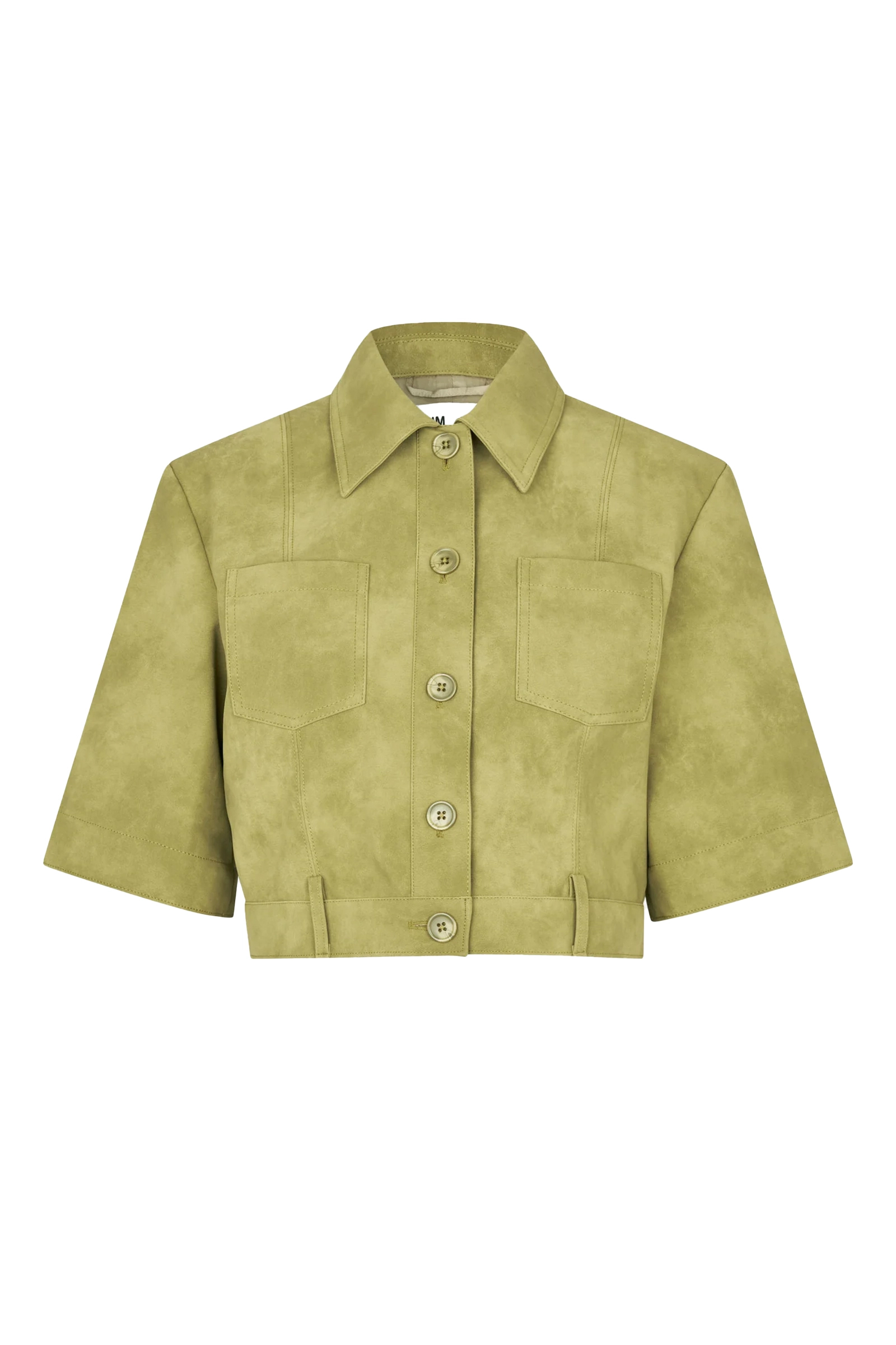 Dames blouse korte mouw groen