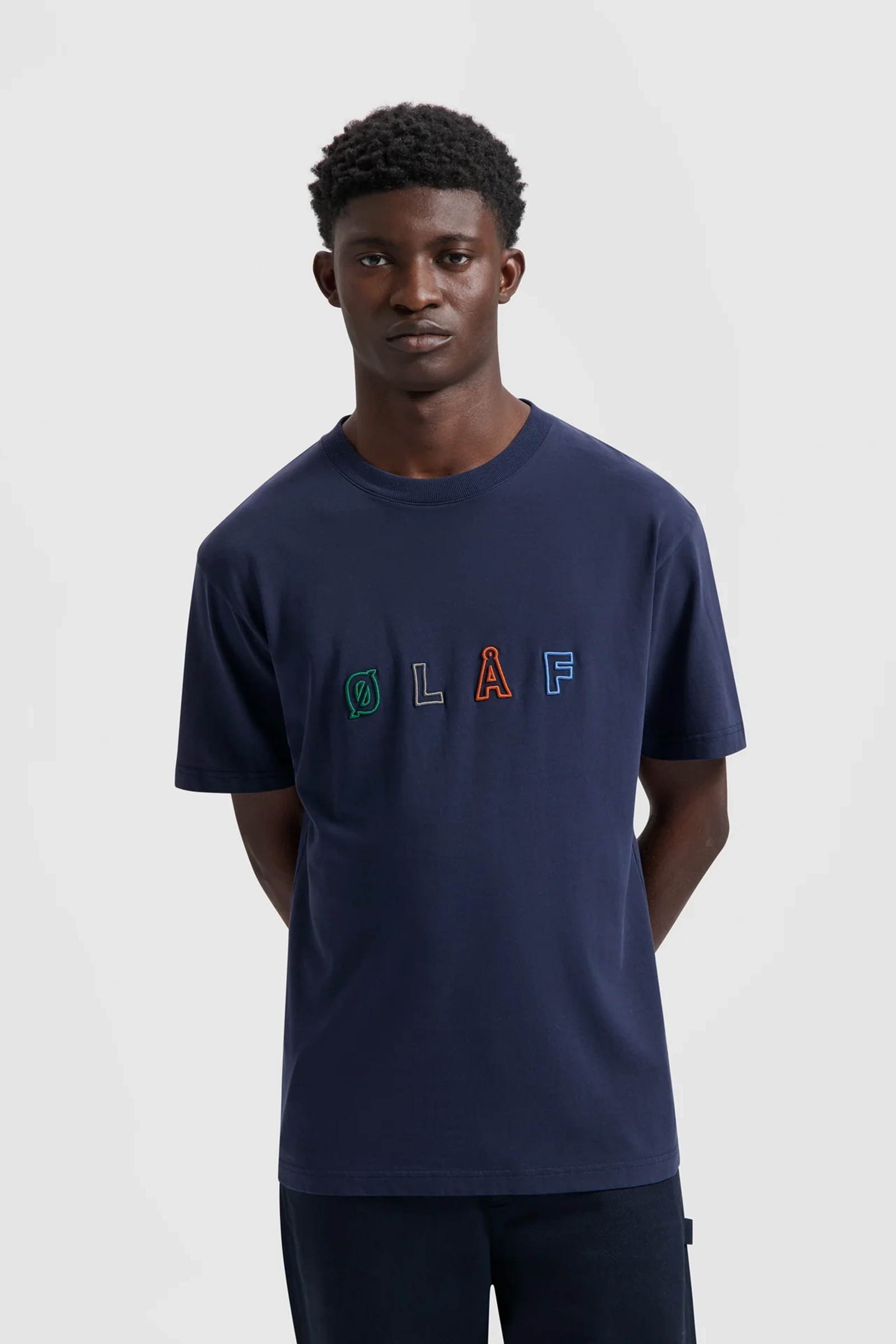 Heren t-shirt kortemouw blauw