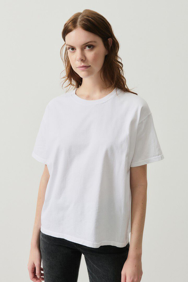 Dames t-shirt korte mouw wit
