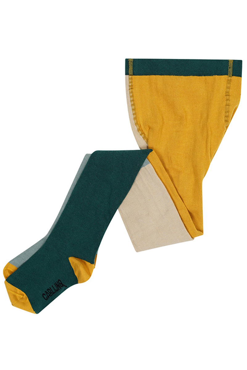 CarlijnQ Tights four color block Groen-1 1