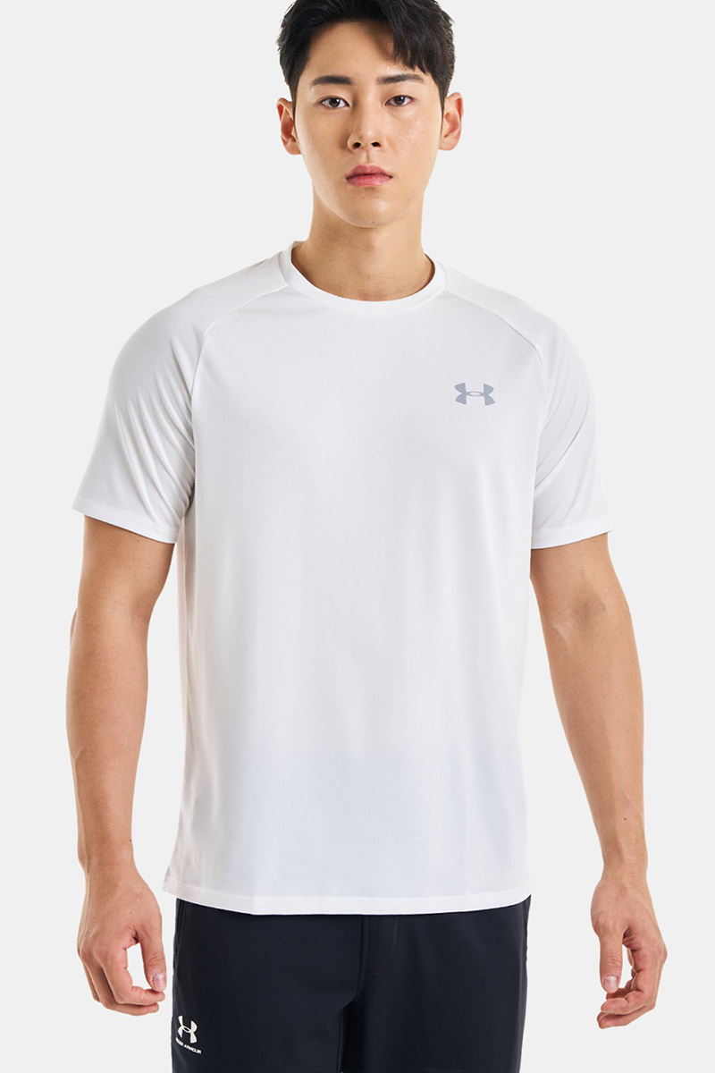 Fitness heren t-shirt km wit