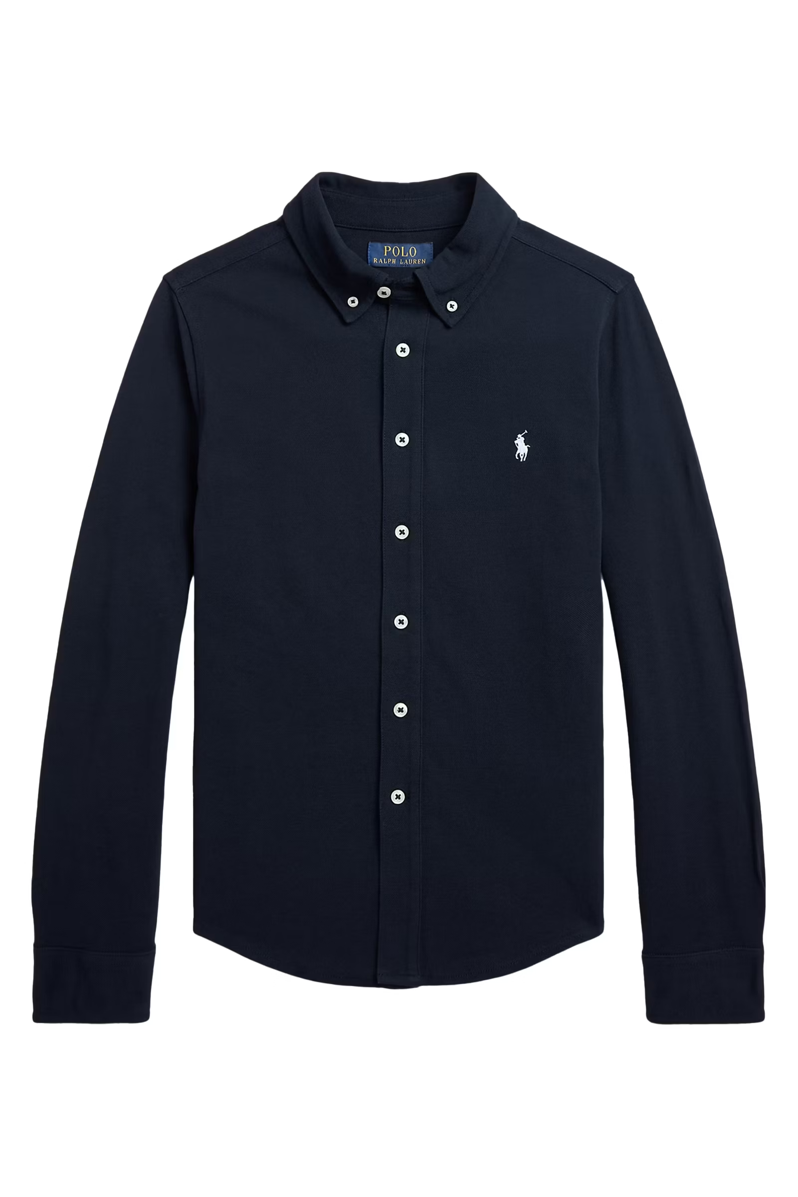 Jongens overhemd lange mouw blauw