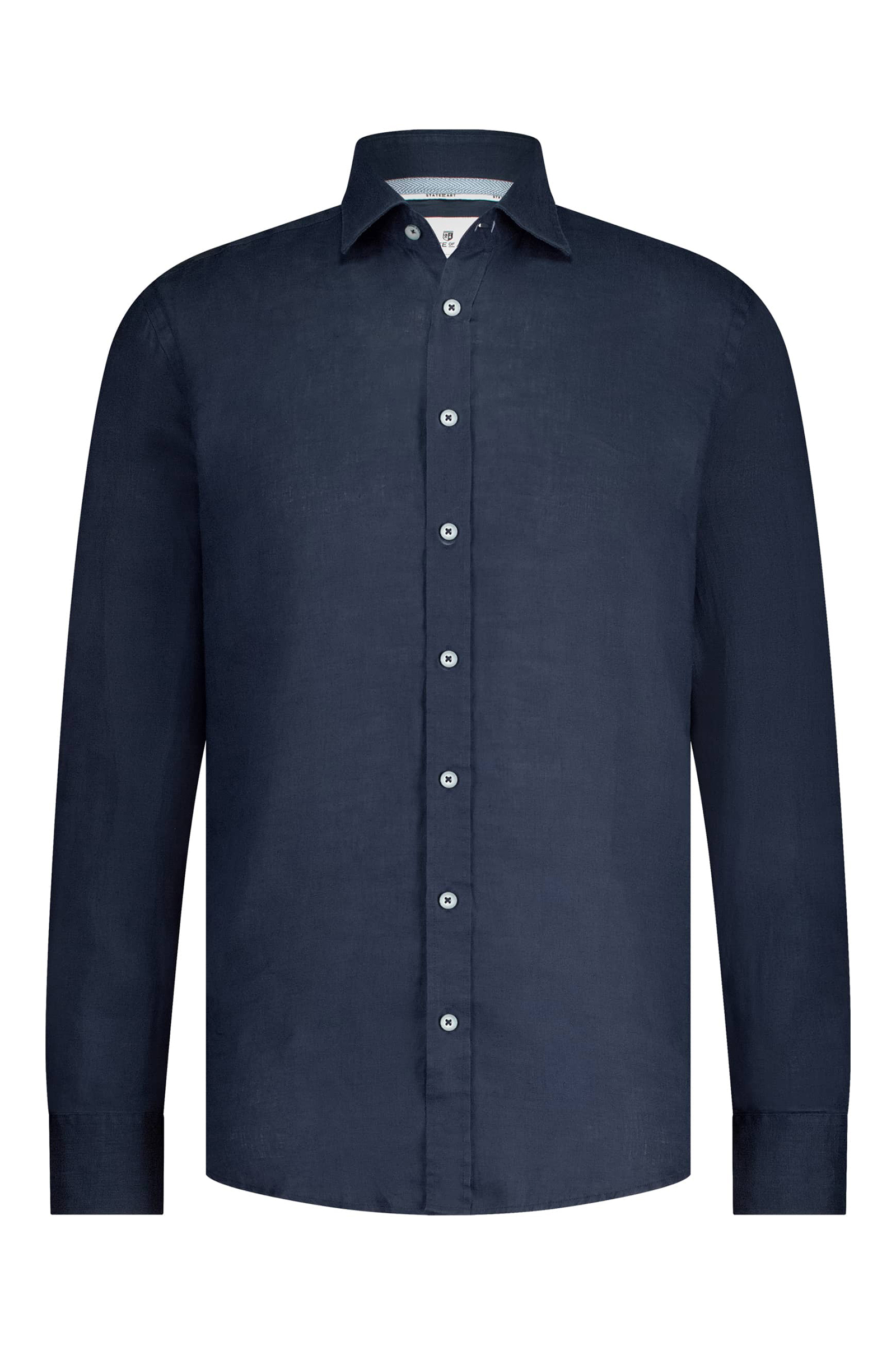 Heren overhemd lm casual blauw