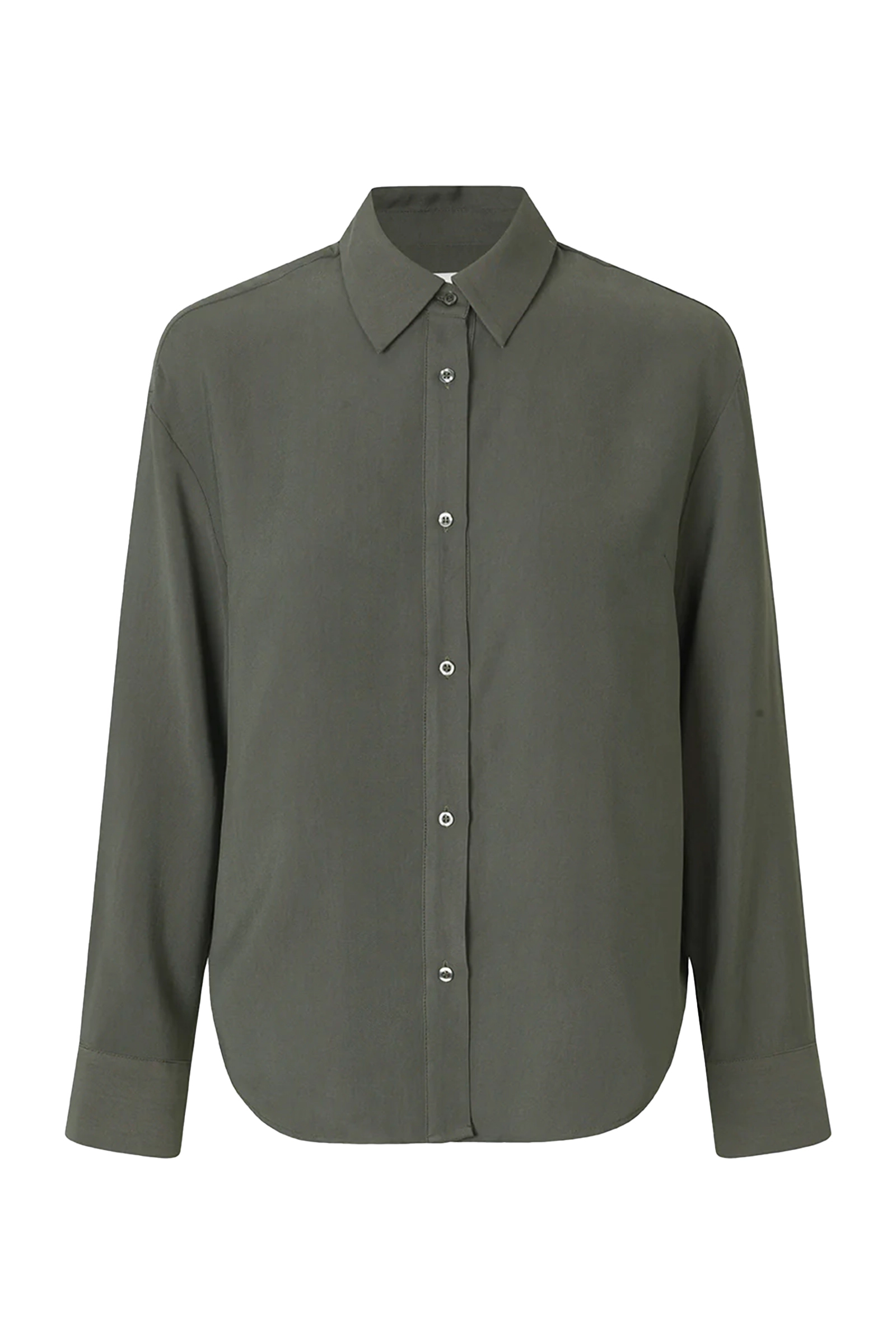 Dames blouse lange mouw groen
