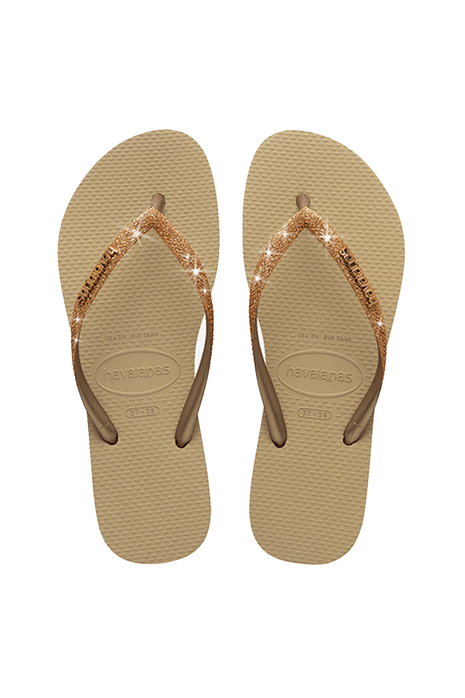 Havaianas HAVAIANAS SLIM GLITTER II Goud-2 2