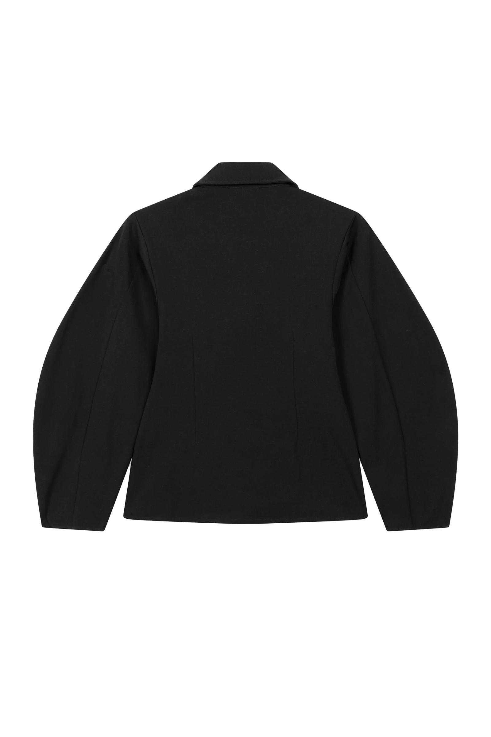 Dames blouse lange mouw zwart