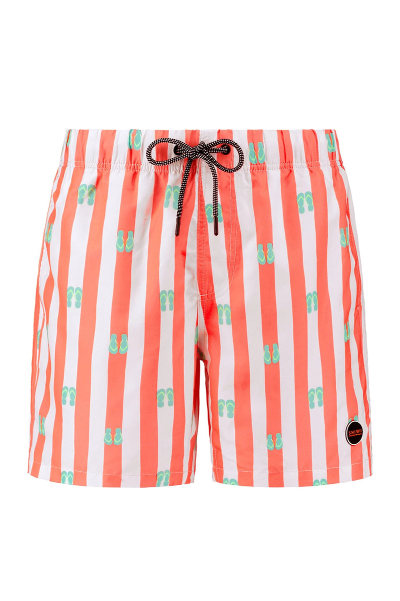 Bad/beach heren zwemshort oranje