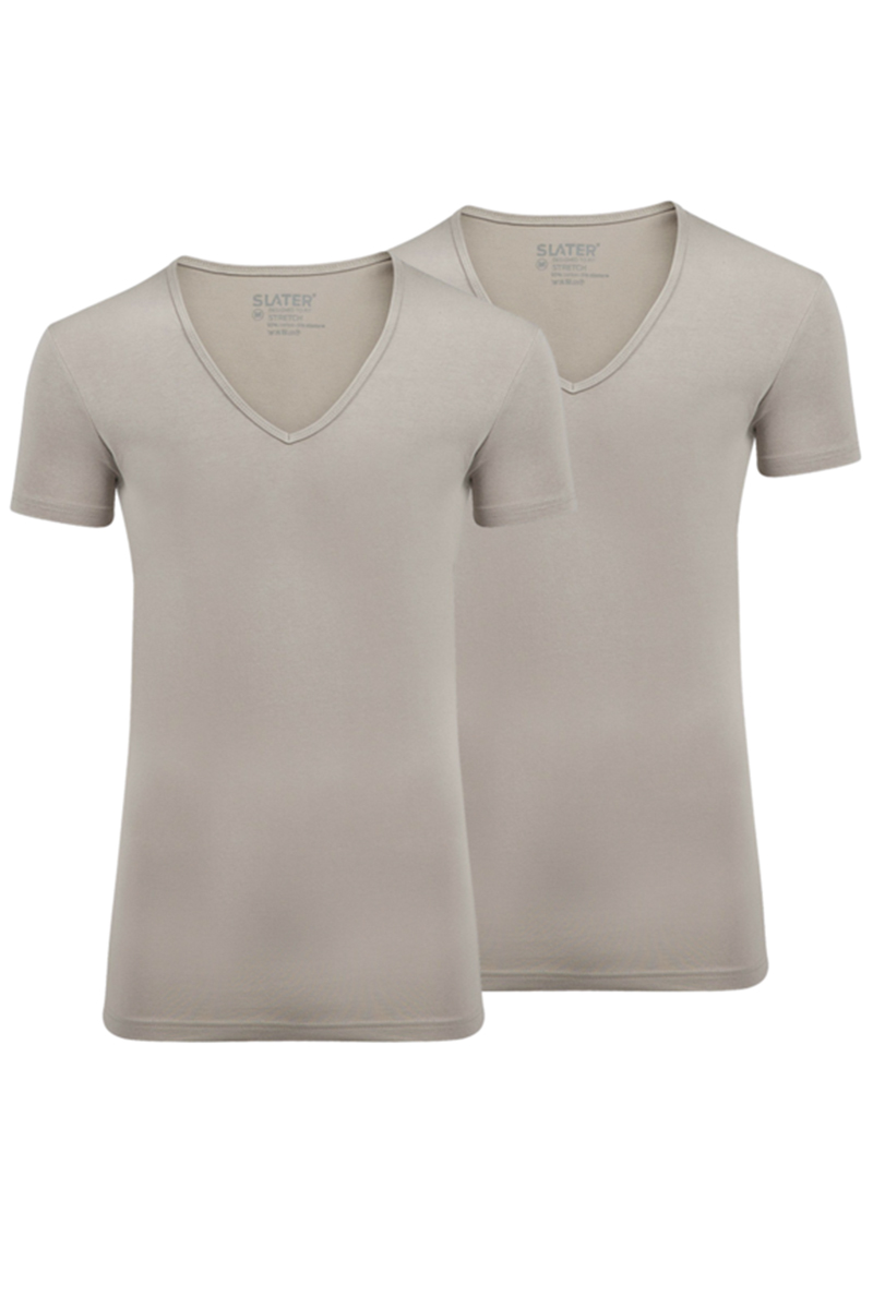 Heren t-shirt kortemouw bruin