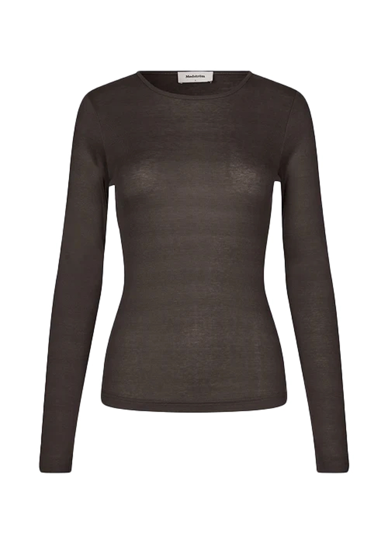 Dames t-shirt lange mouw groen