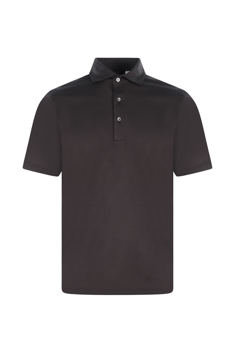 Per Venti Polo S/SLV bruin/beige-2 1