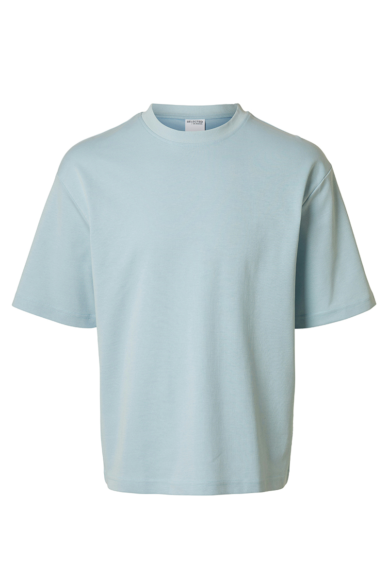 Heren t-shirt kortemouw blauw