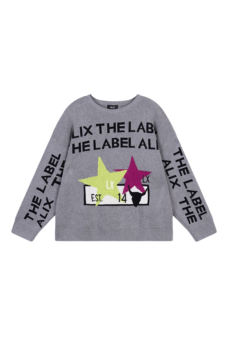 Alix the Label Alix the label pullover Grijs-1 1