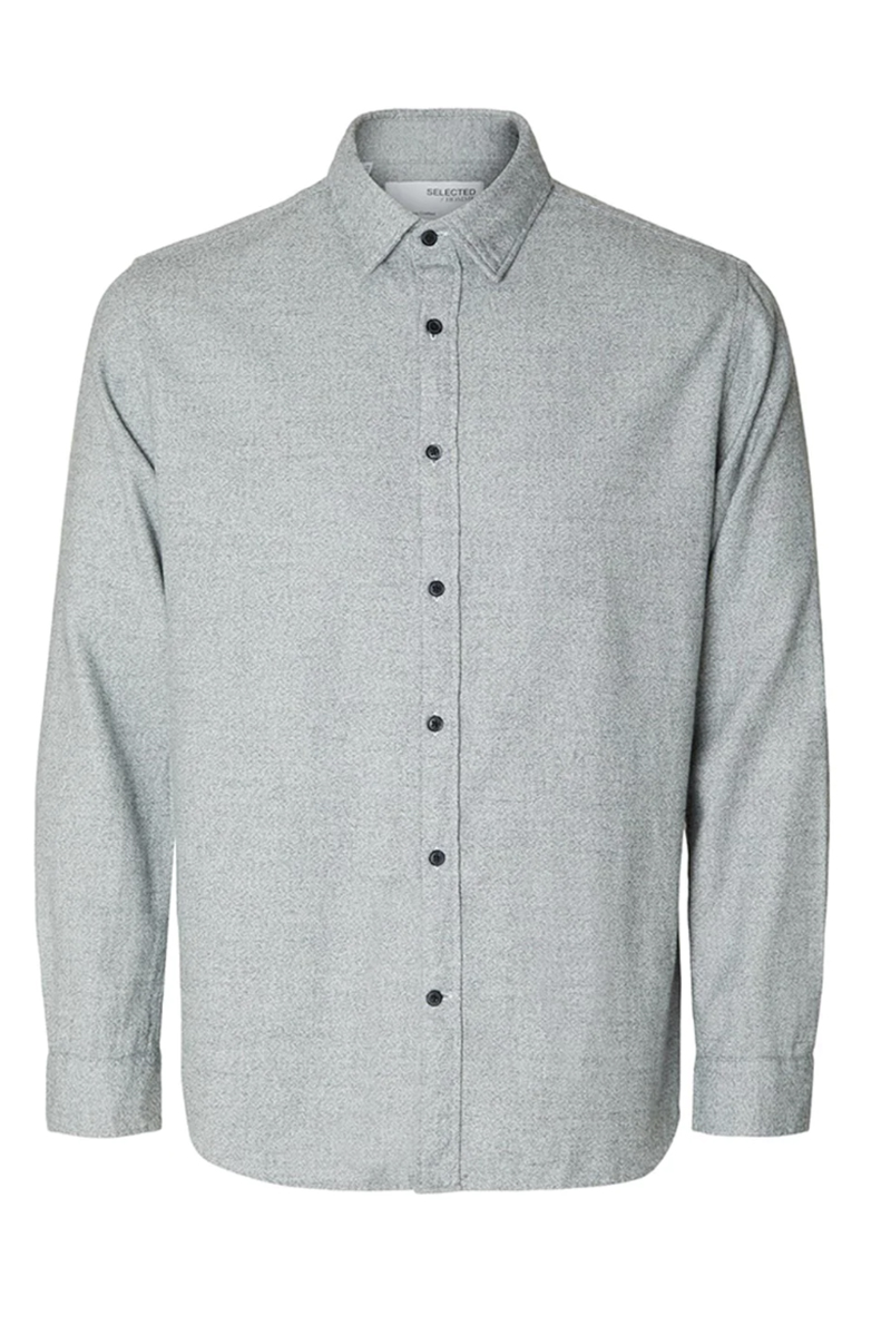 Selected SLHREGOWEN-TWIST SHIRT LS W 180235003-Grey/Asphalt 1