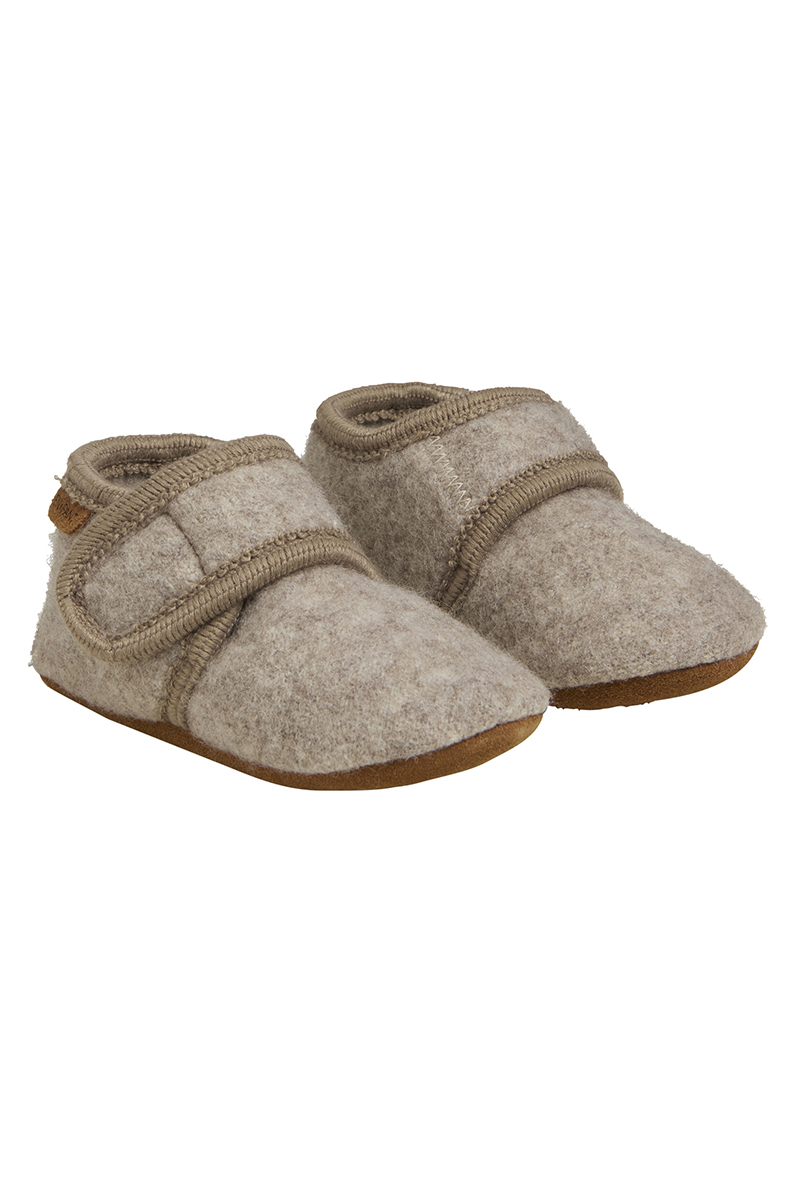 EN FANT baby wool slippers bruin/beige-2 1