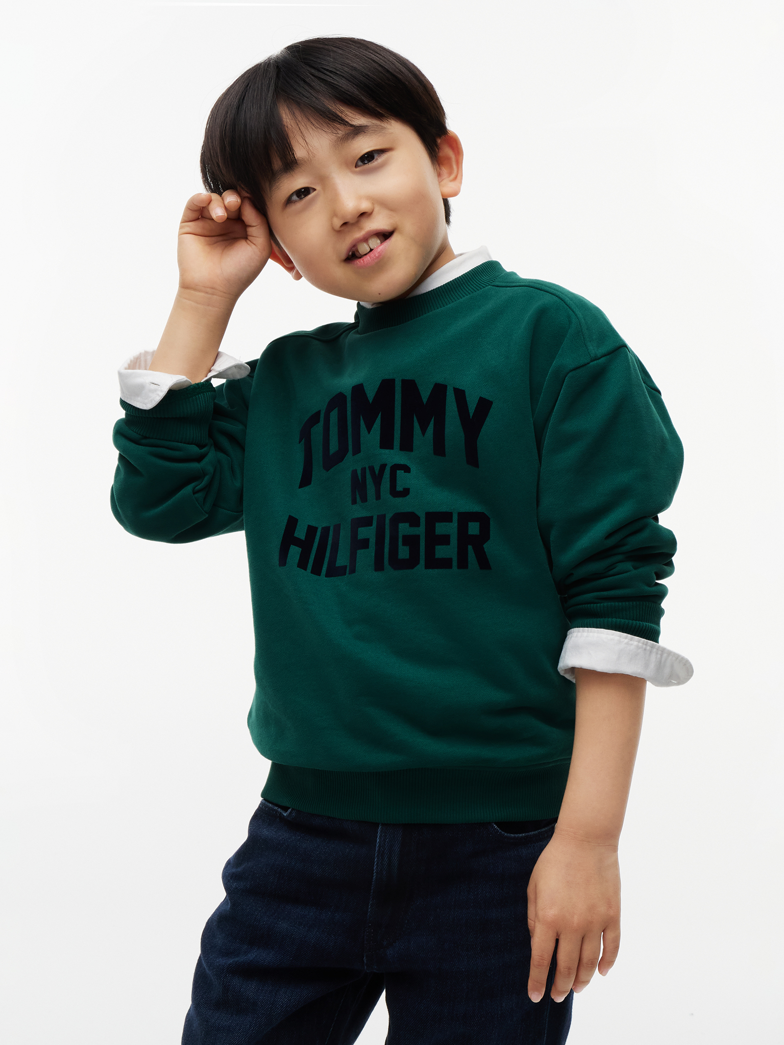 Jongens sweater groen