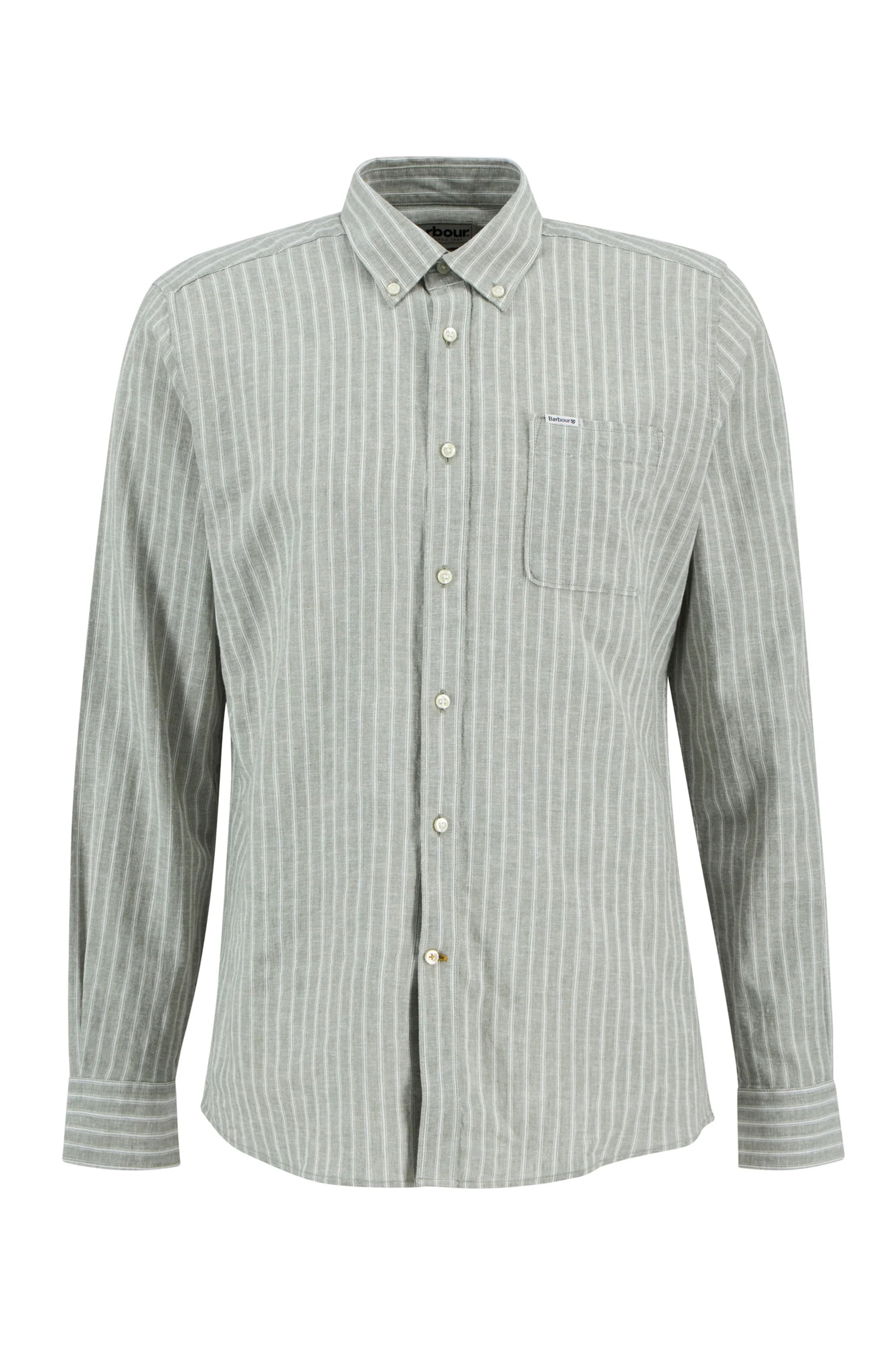 Heren overhemd lm dressual groen