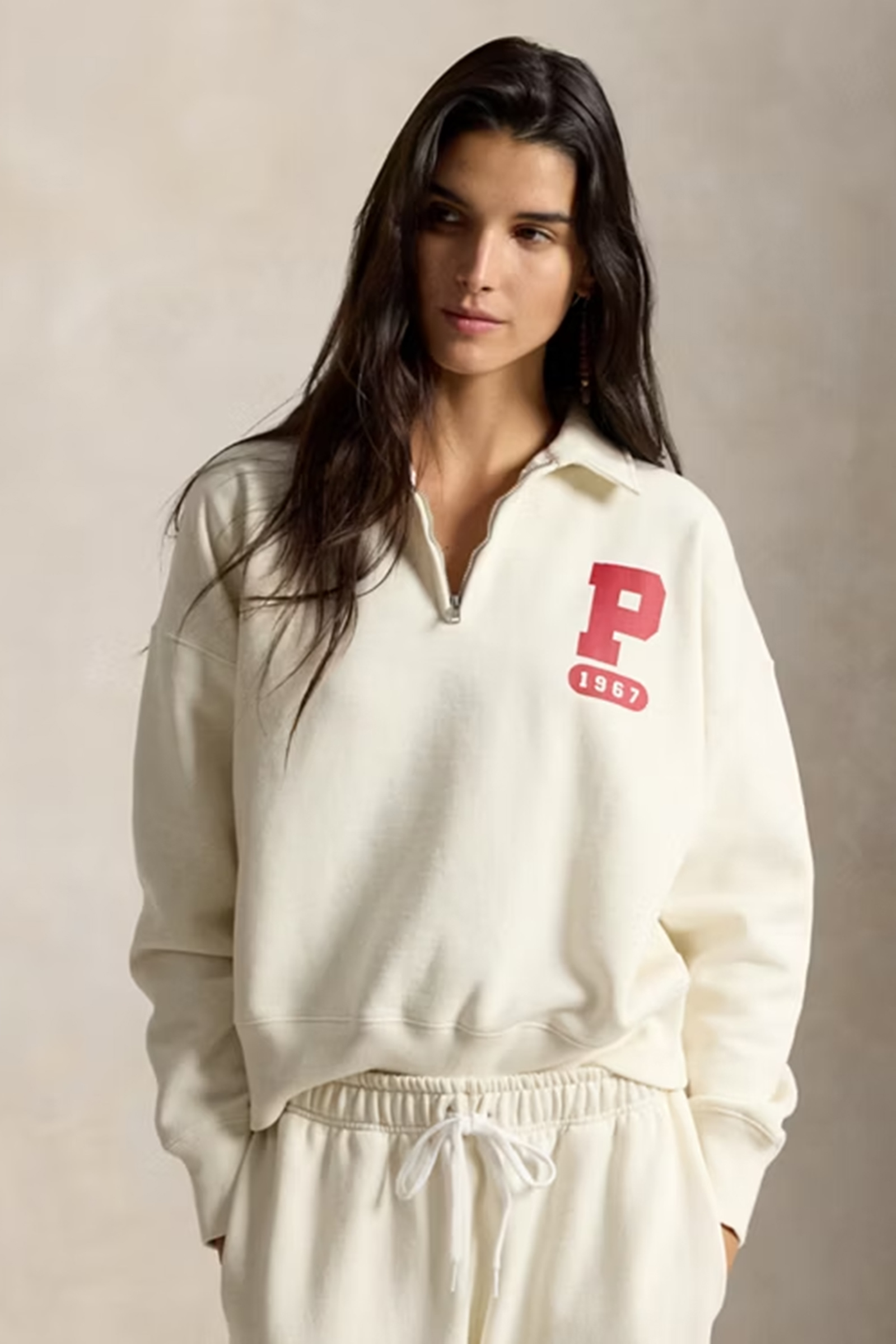 Dames sweater ecru