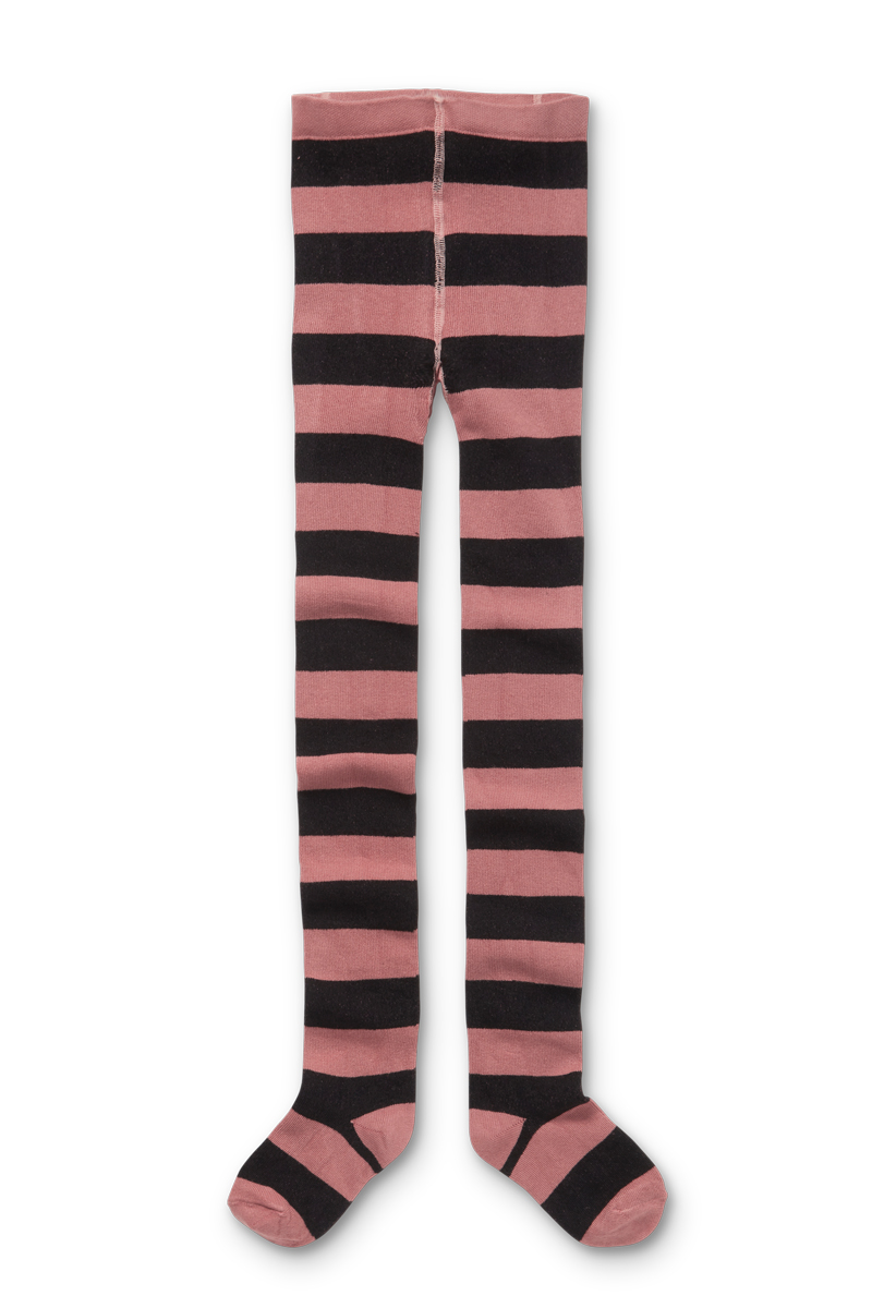 Sproet & Sprout tights block stripe Rose-1 1