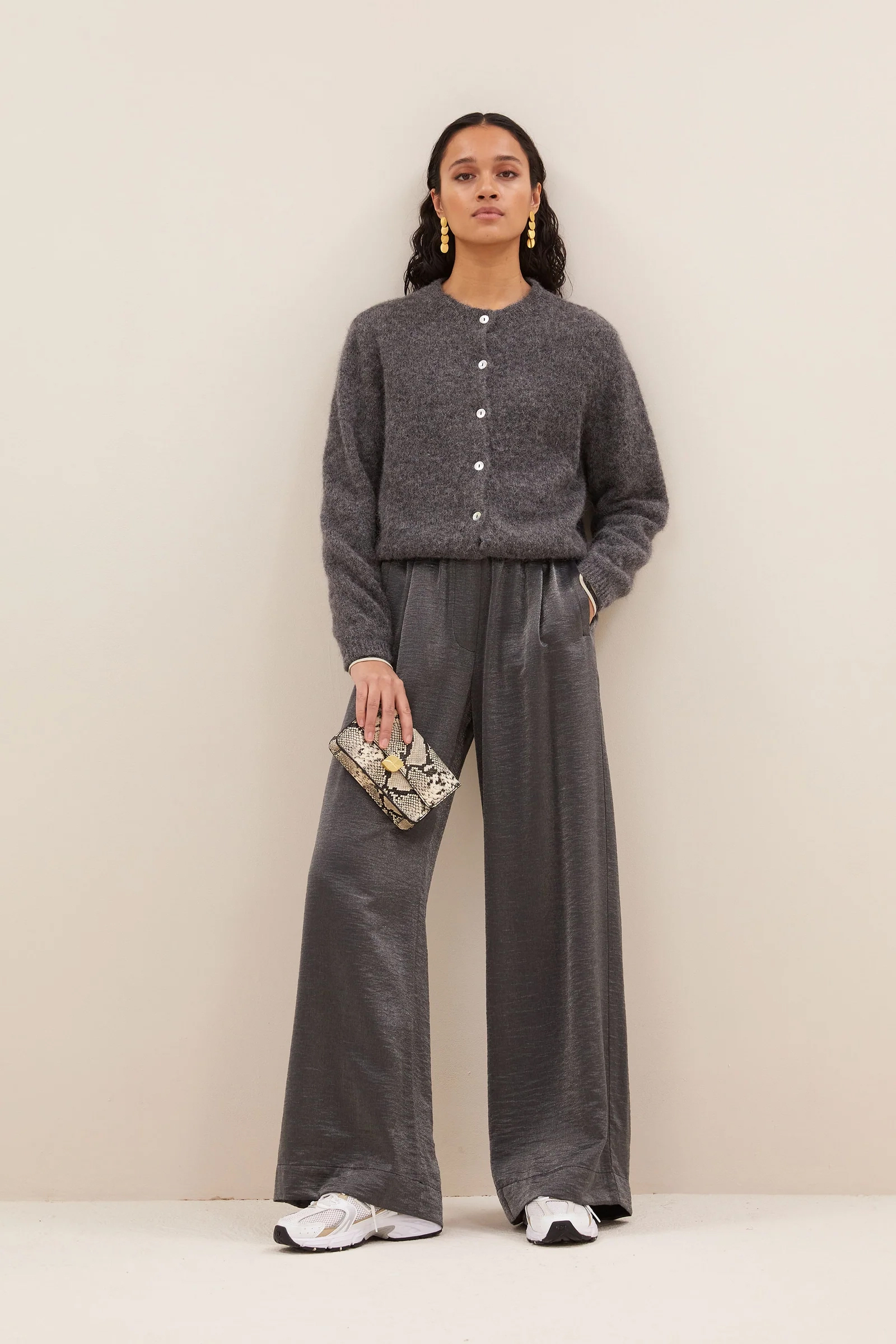Dames broek zilver