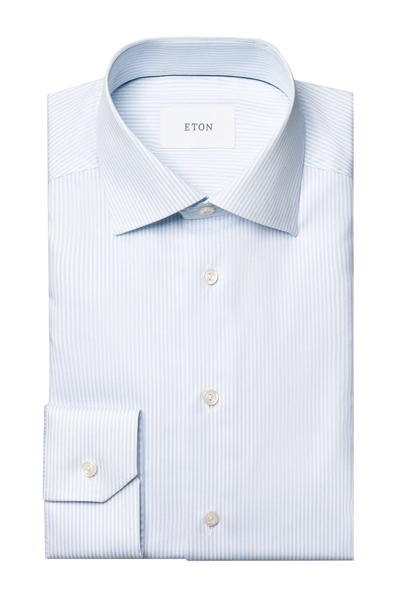 Heren overhemd lm dressual blauw