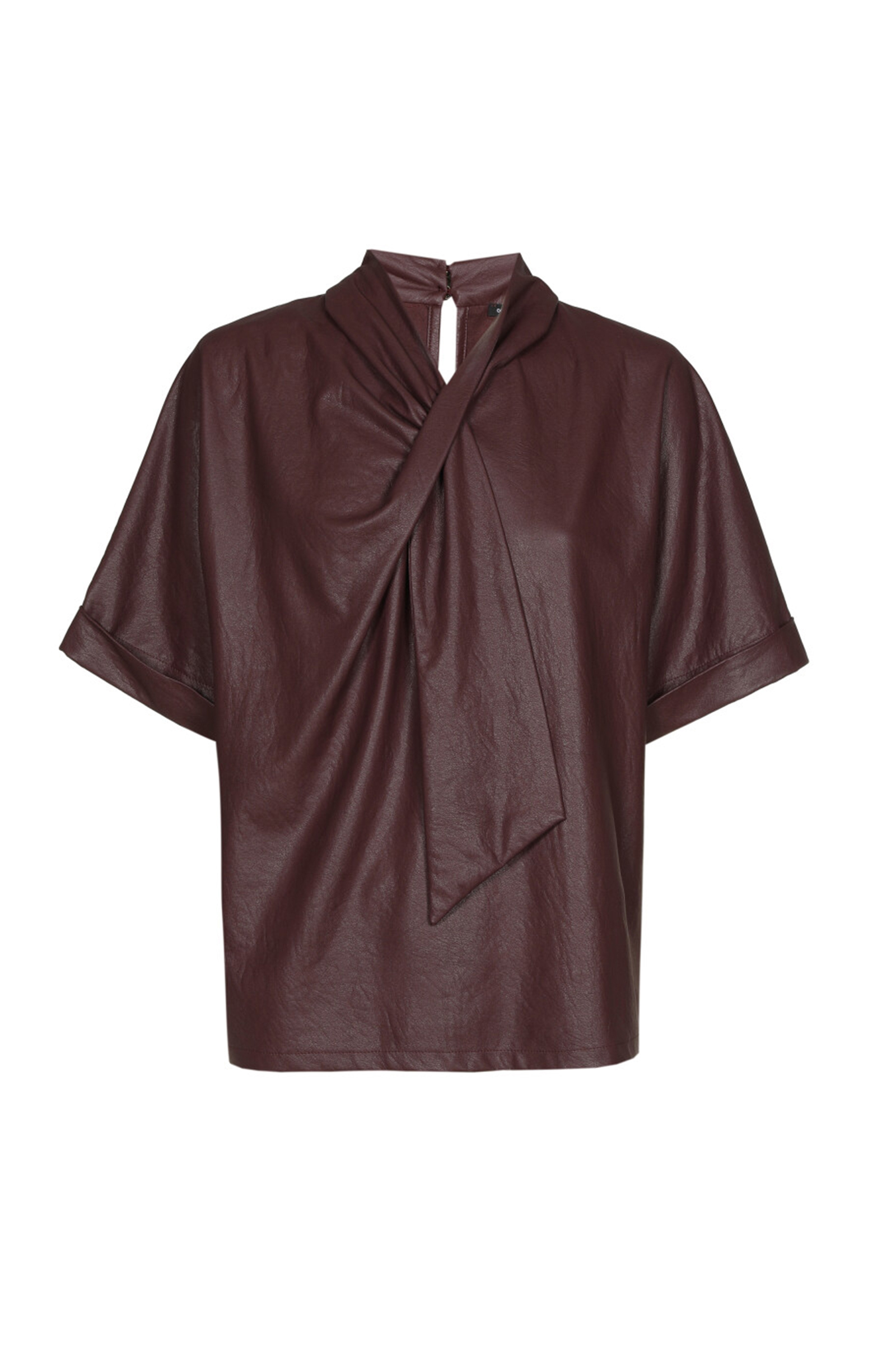 Dames blouse korte mouw rood