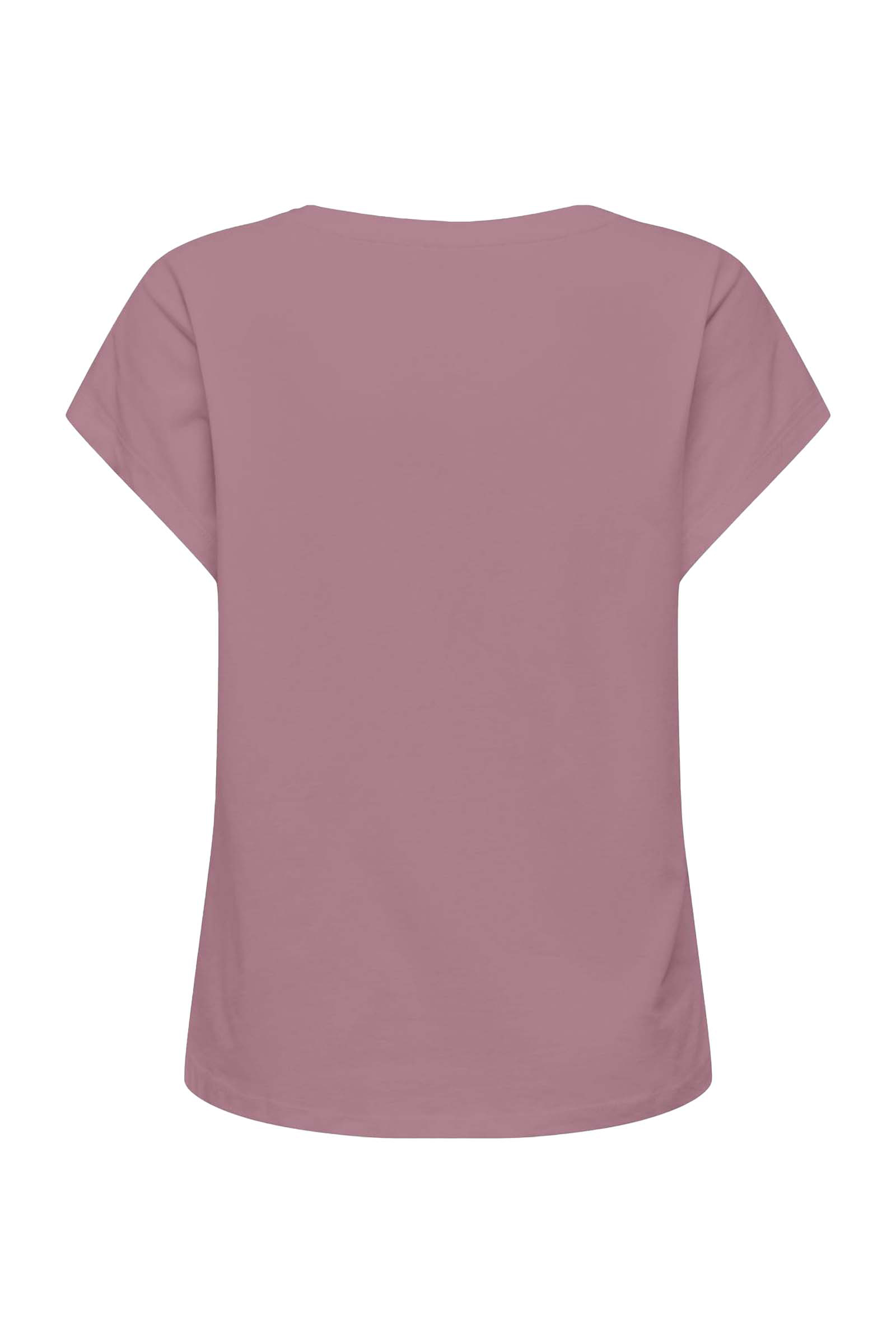 Fitness dames t-shirt km paars
