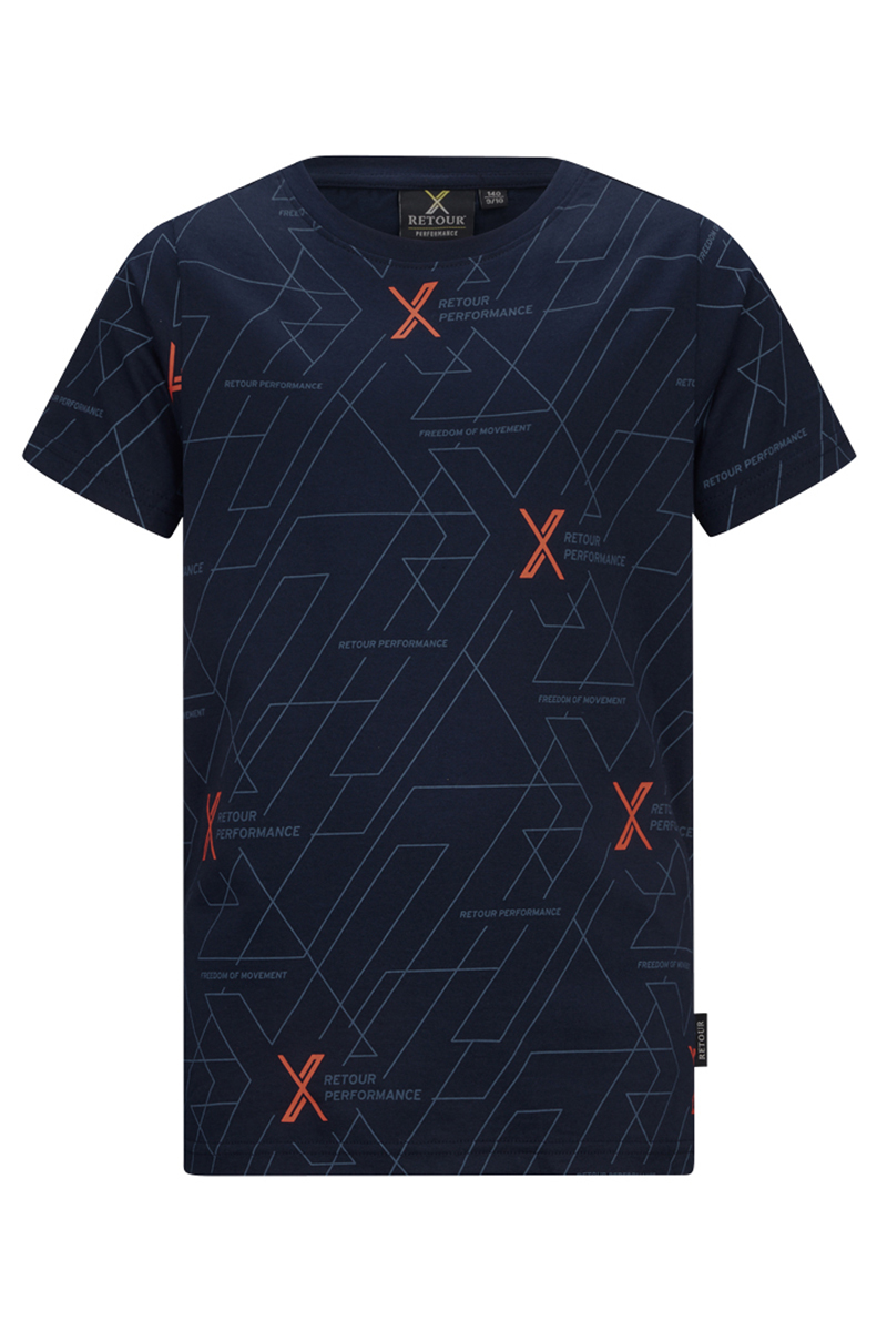 Jongens t-shirt korte mouw blauw