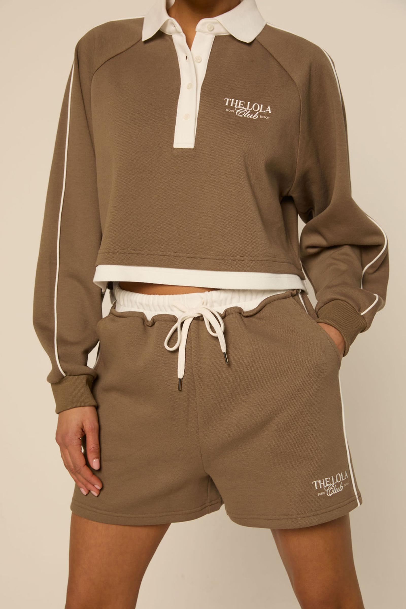 Casual dames short bruin