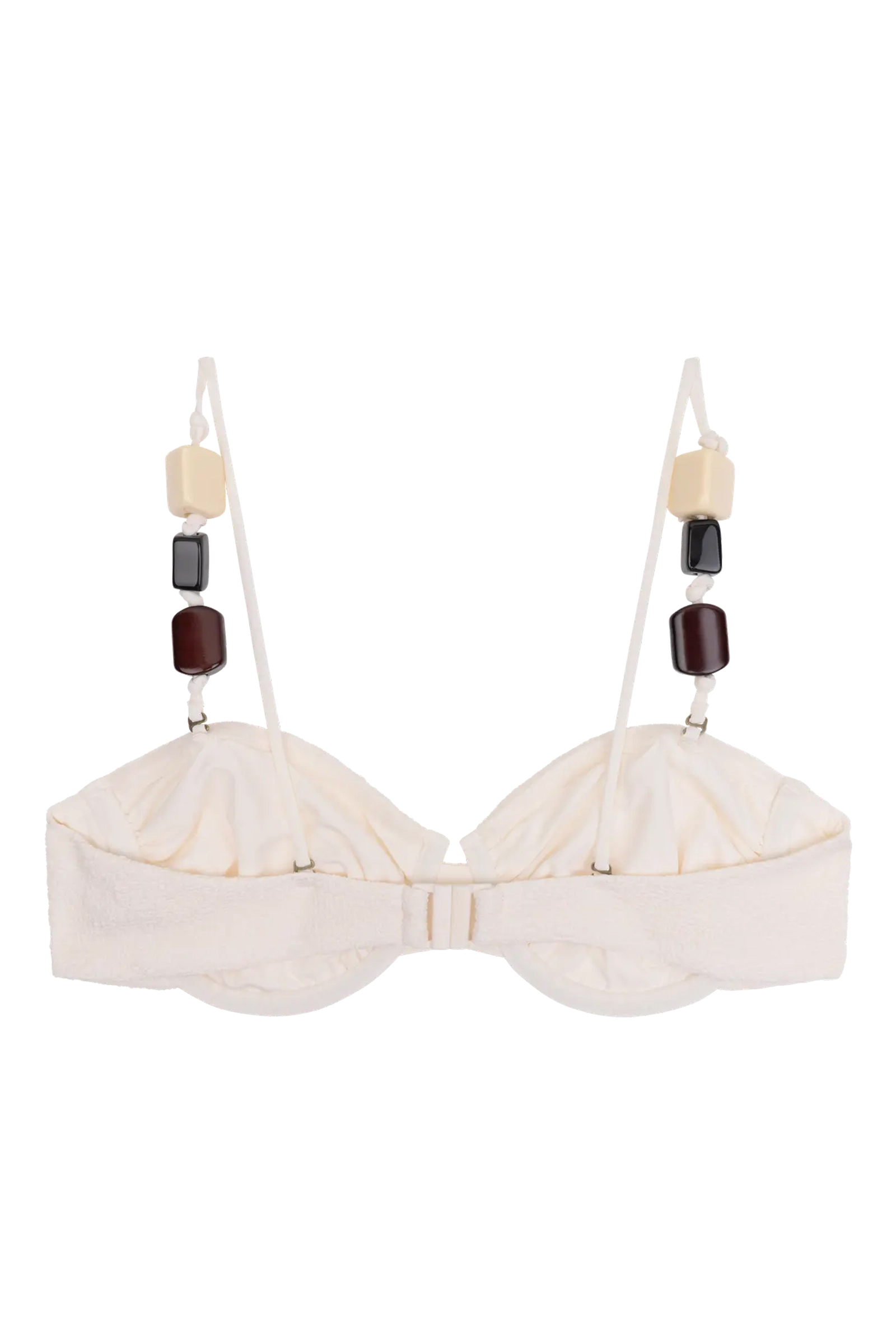 Bad/beach dames bikini top ecru