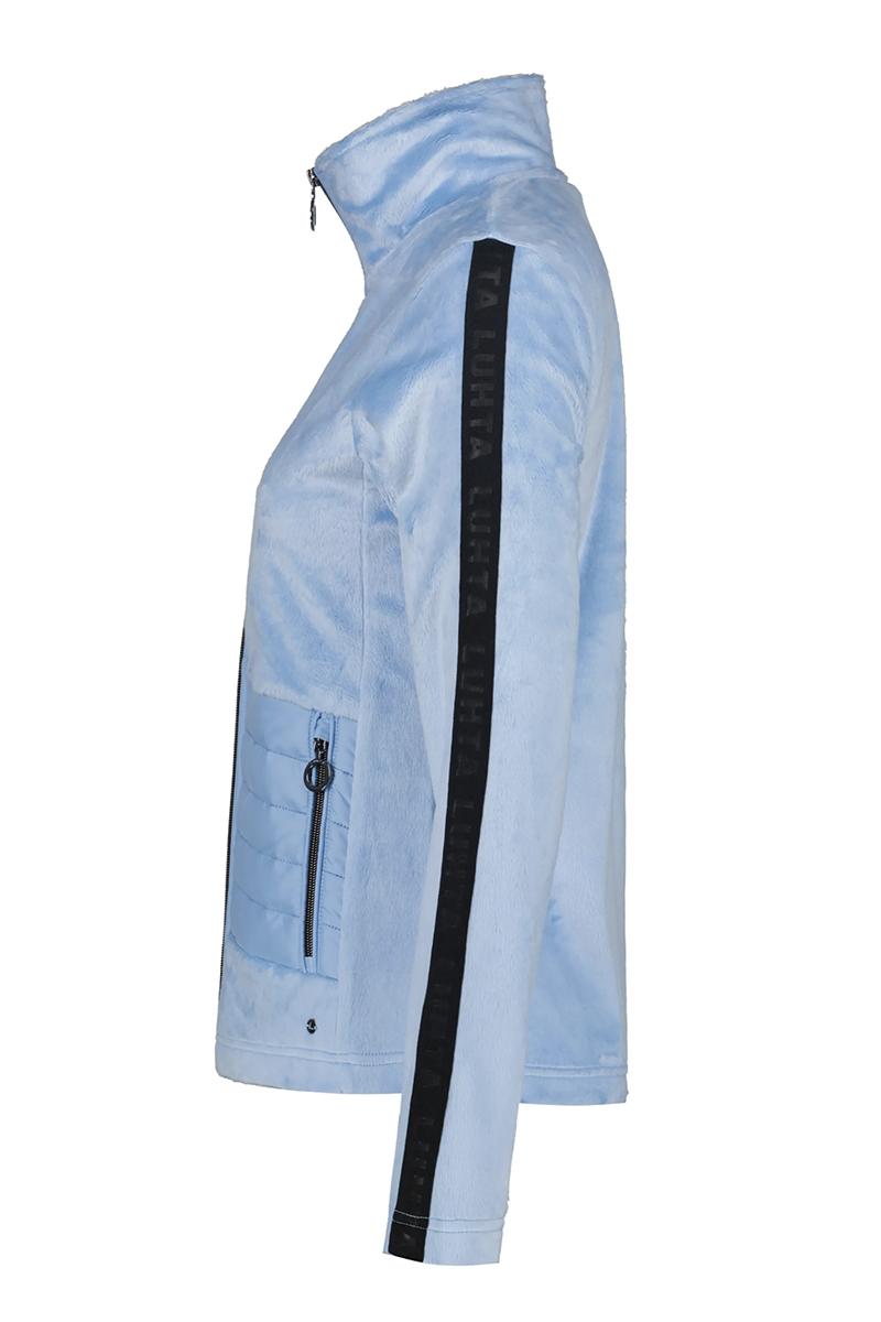 Wintersport dames fleece vest blauw