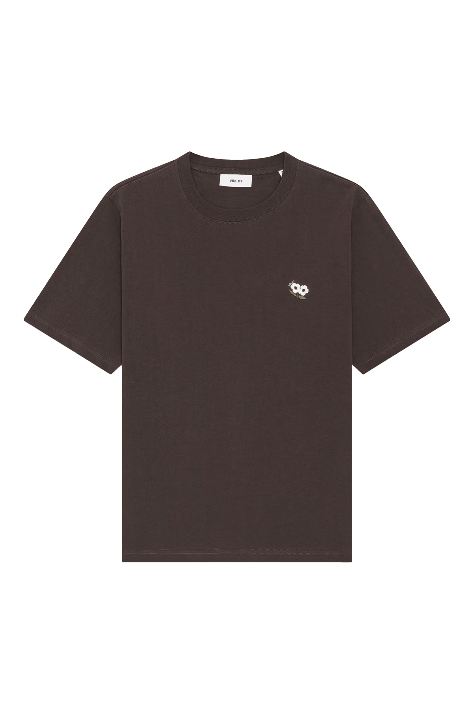 Heren t-shirt kortemouw bruin