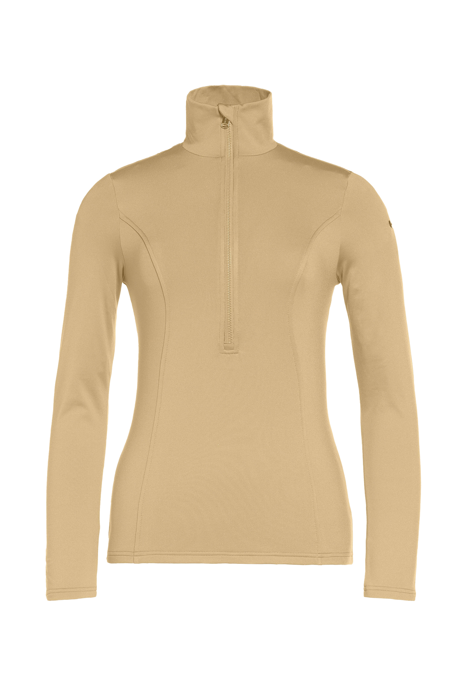 Wintersport dames pully+rits bruin