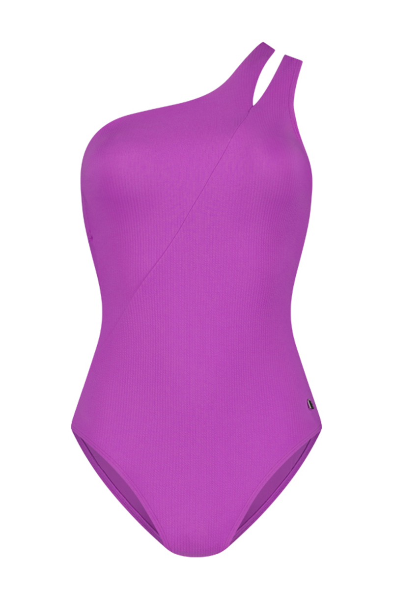 Bad/beach dames badpak modecup paars
