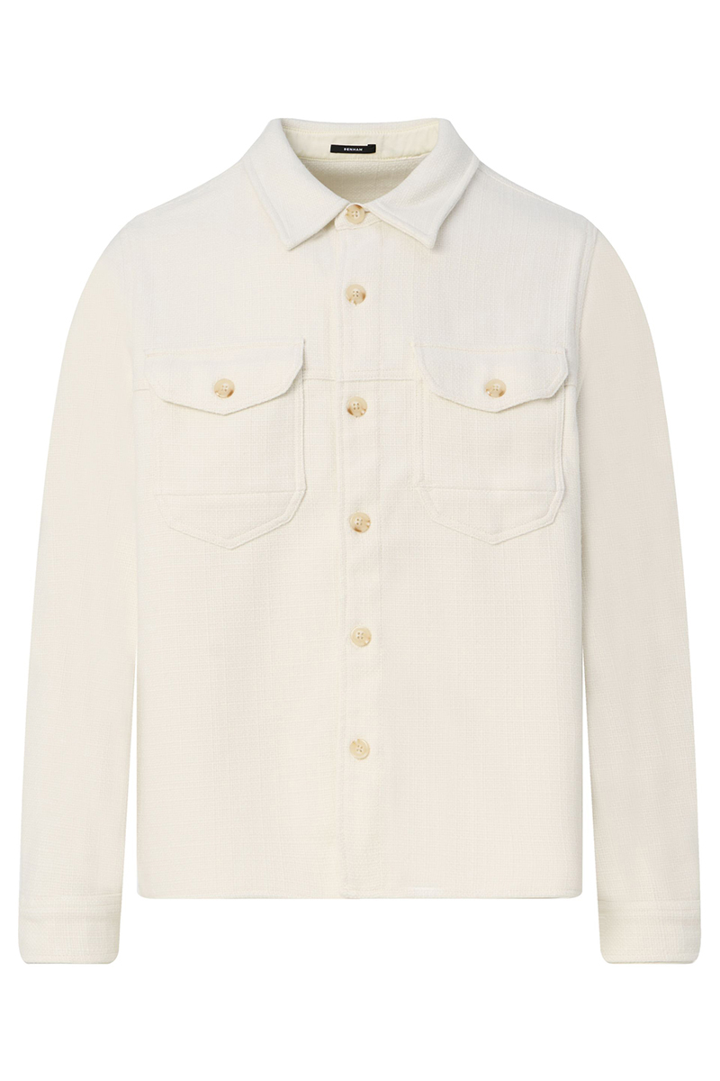 Heren overhemd lm casual ecru