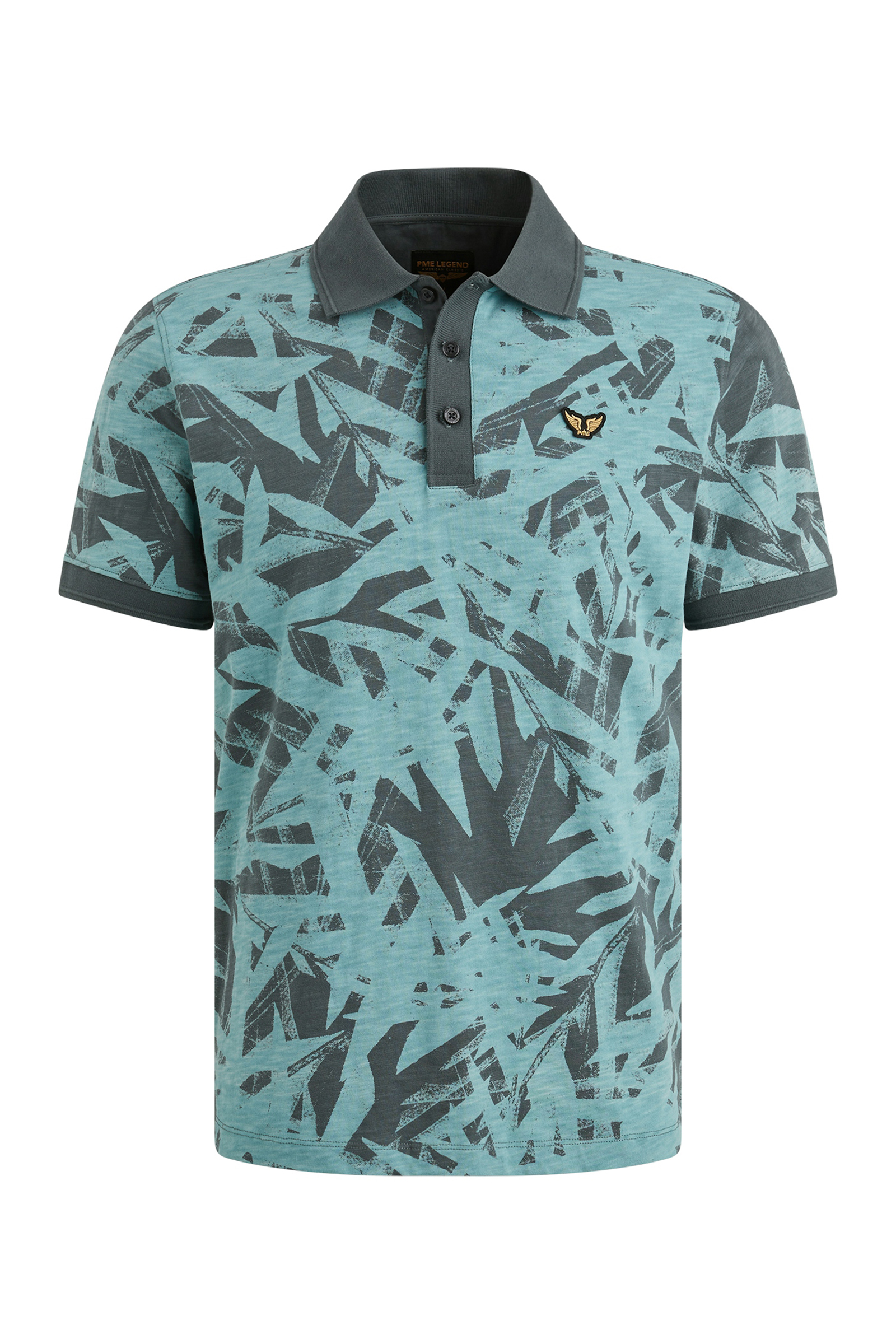 PME Legend printed slub jersey Grijs-1 1