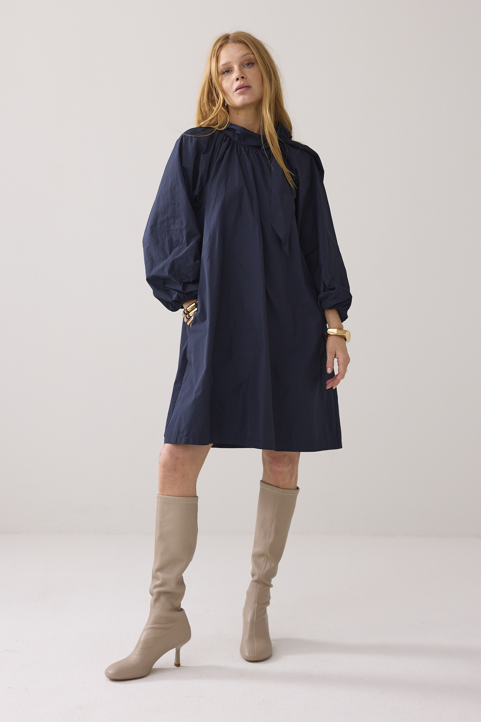 Dames jurk blauw