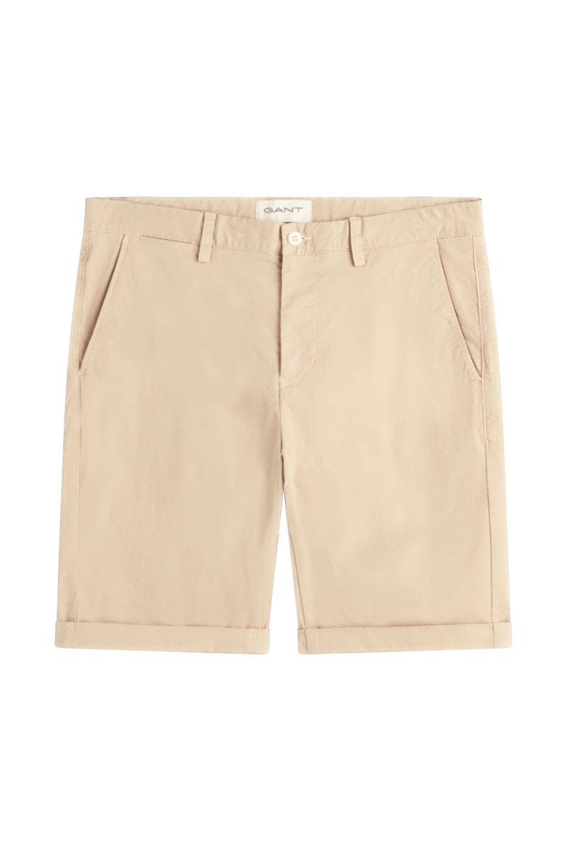 Heren short ecru
