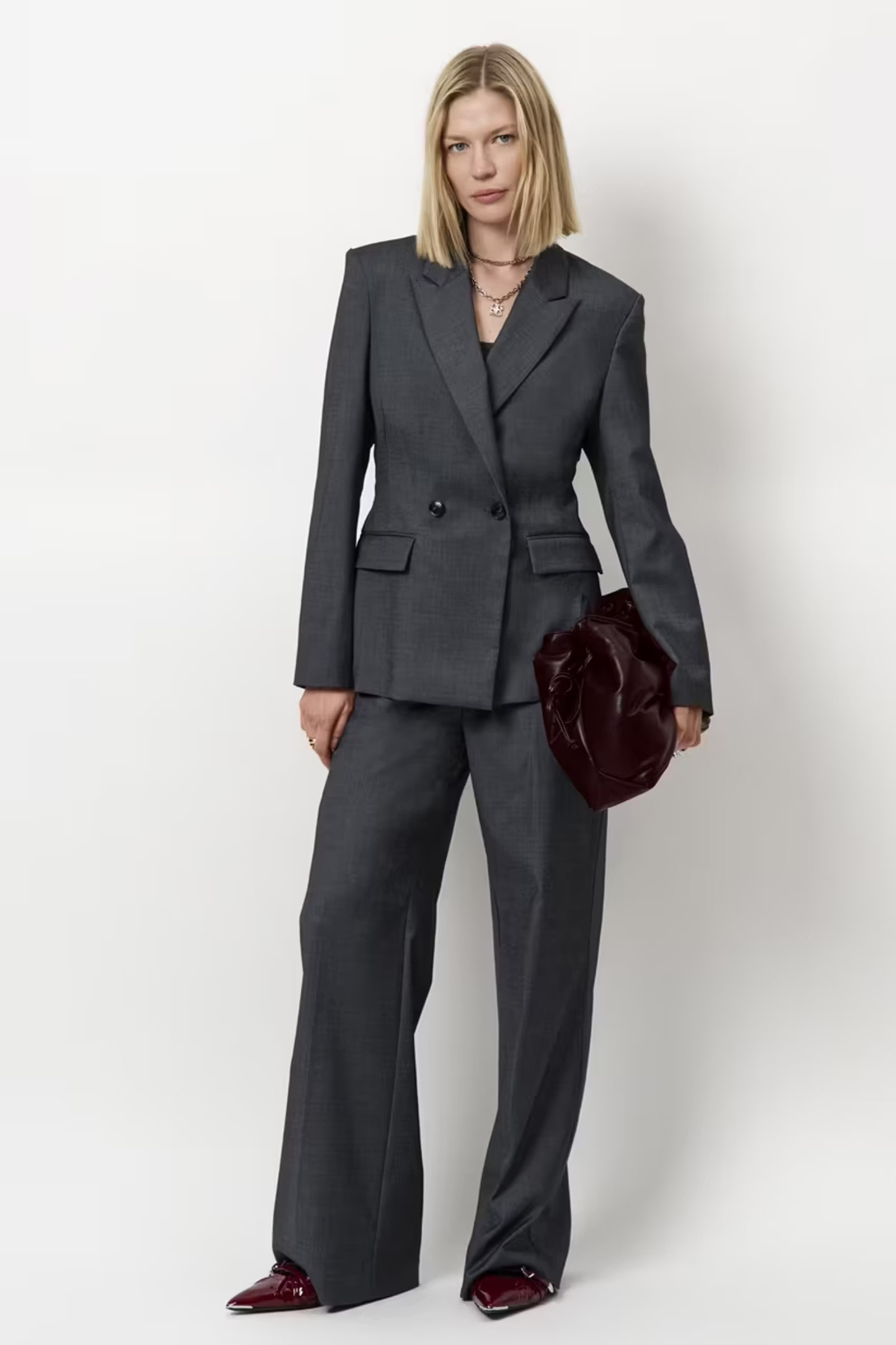 Dames broek grijs