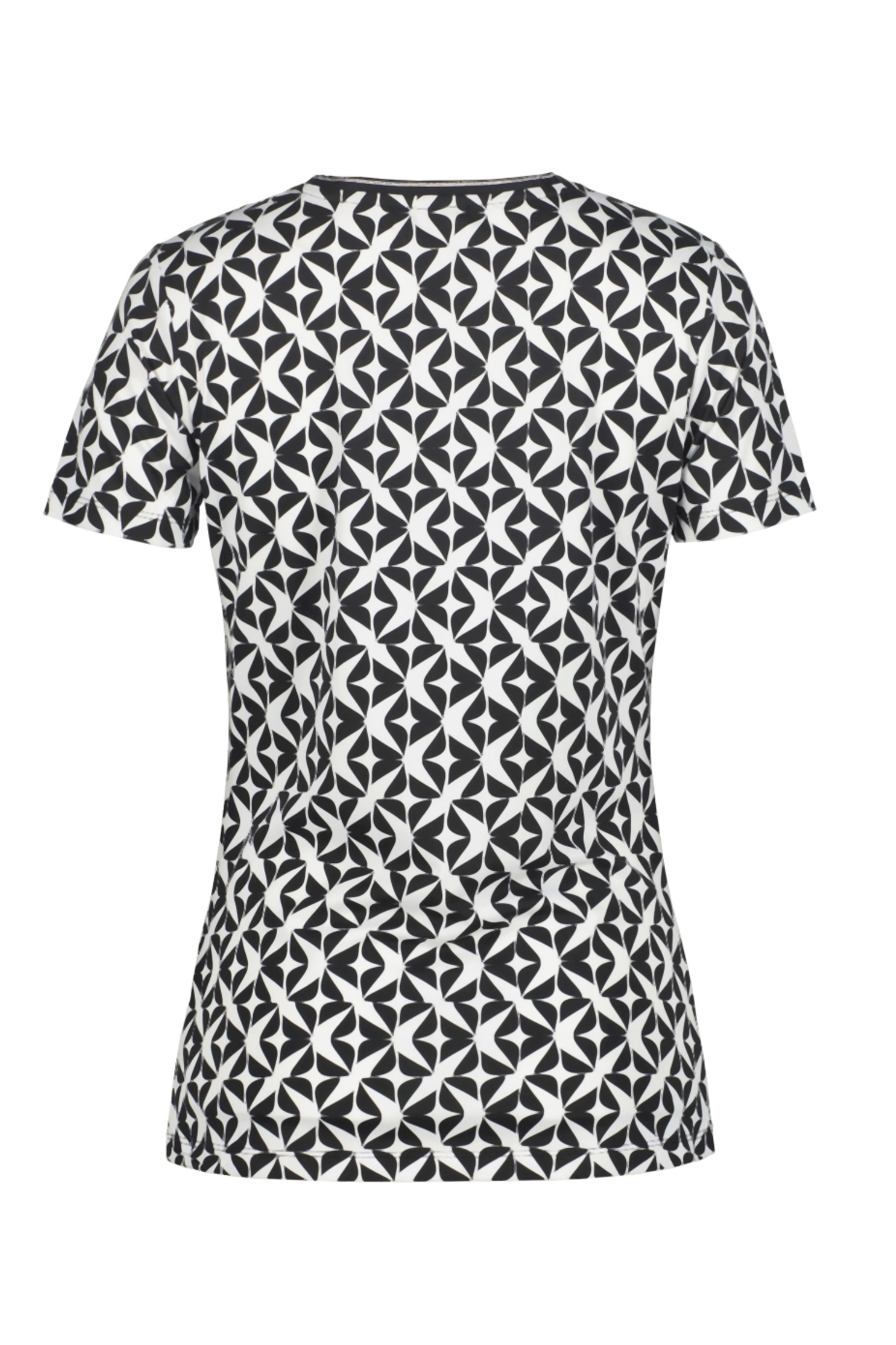 Tennis dames t-shirt km zwart