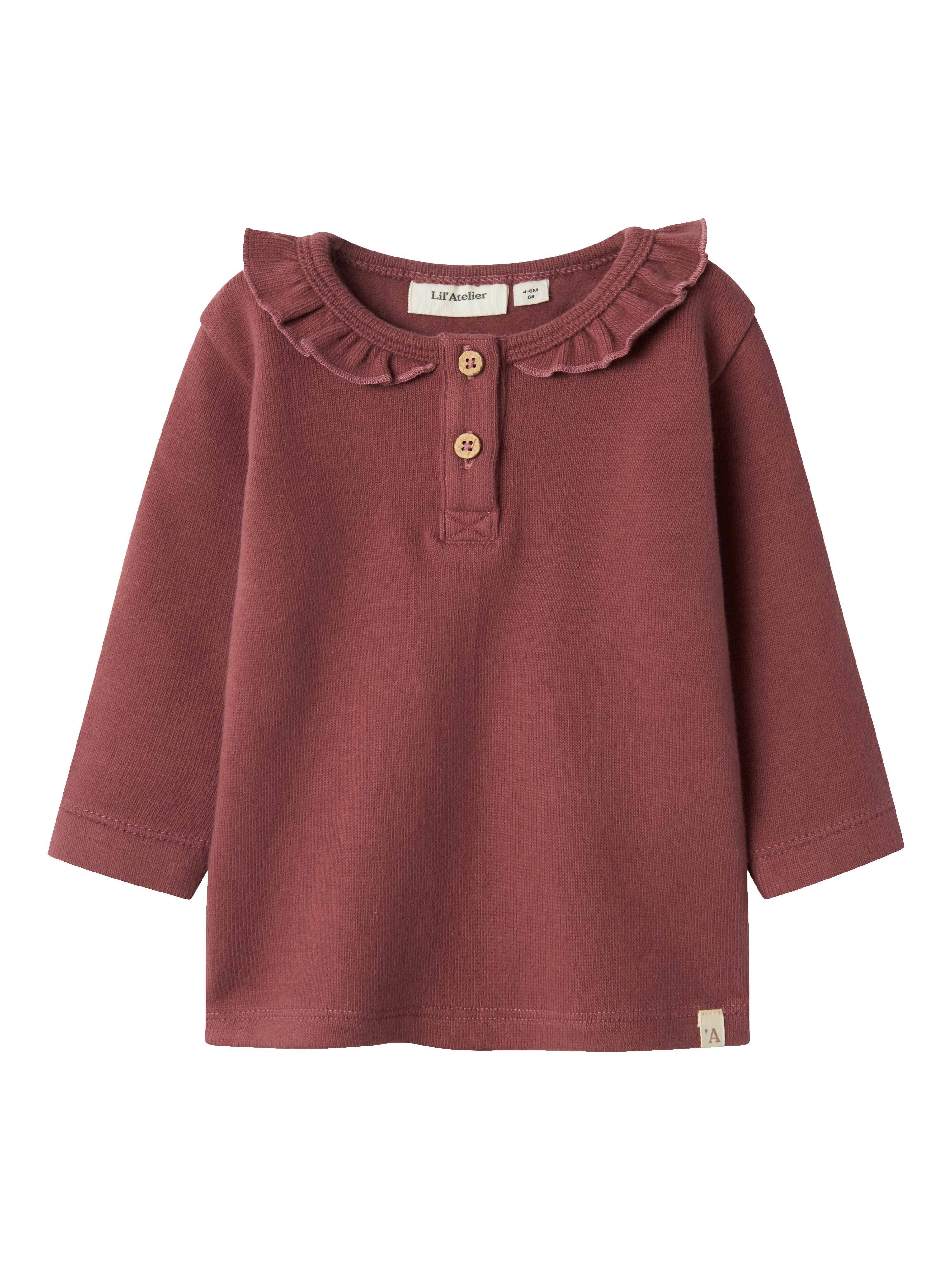 Baby blouse/overhemd rose