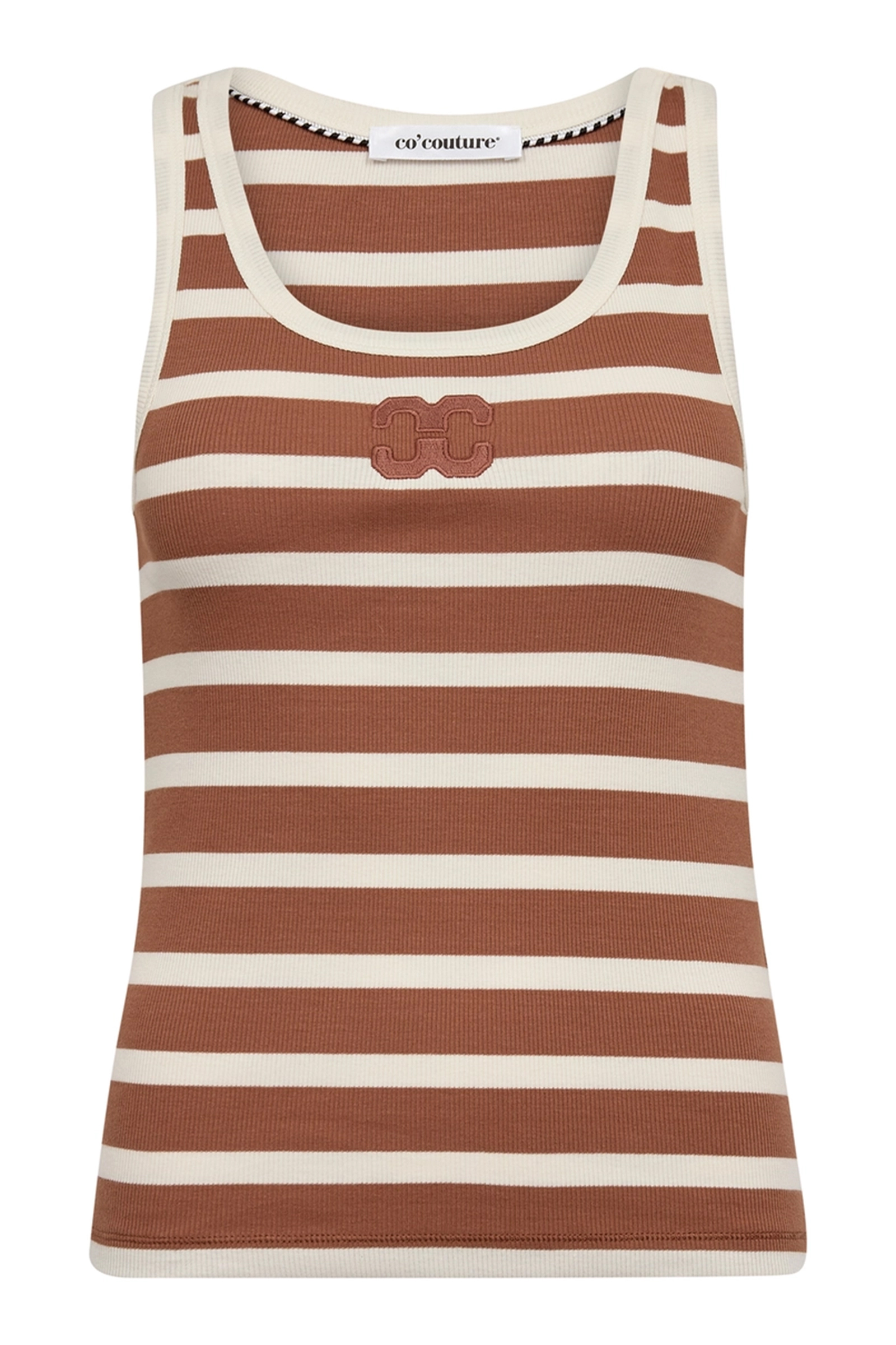 Dames top bruin