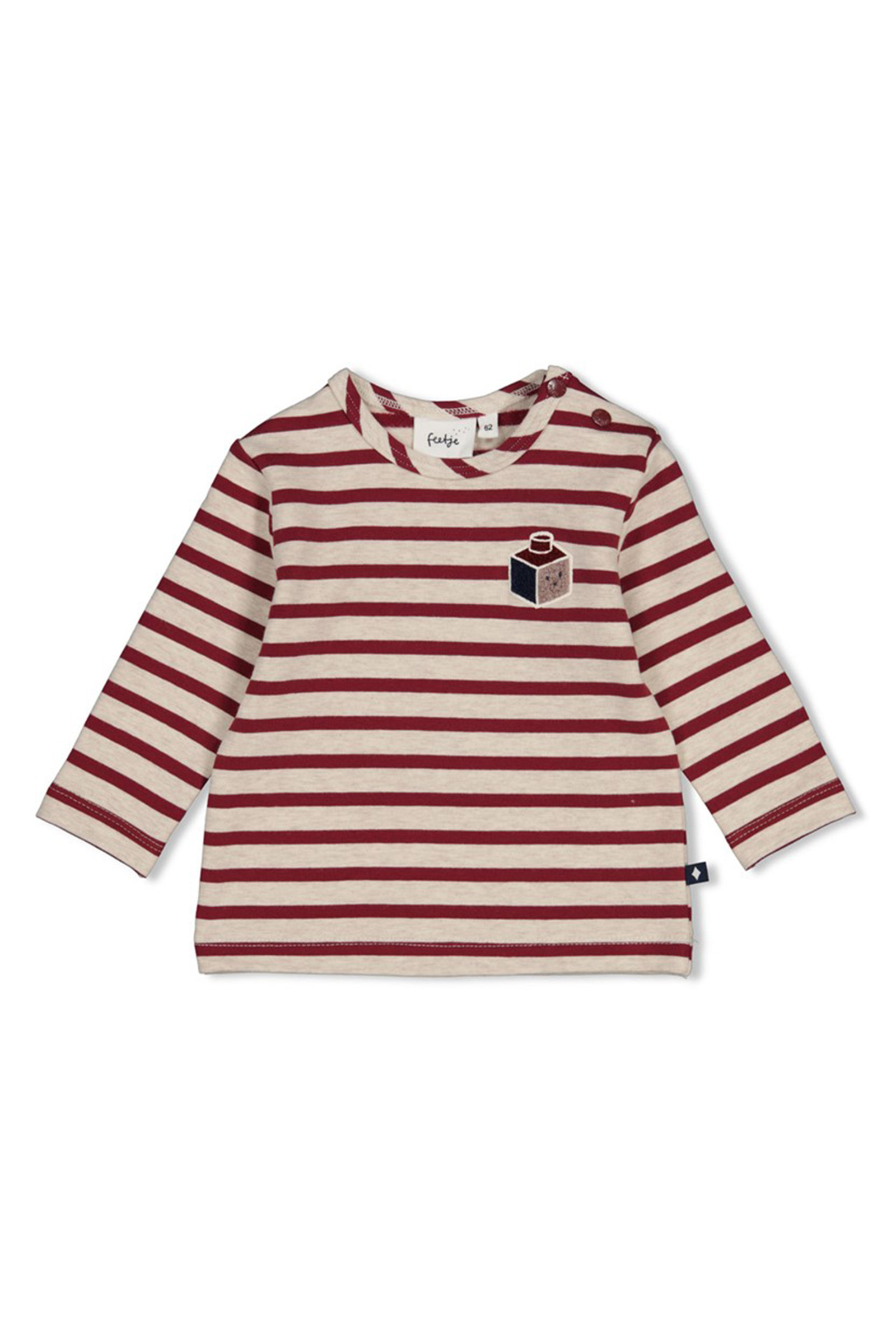 Baby t-shirt lange mouw rood