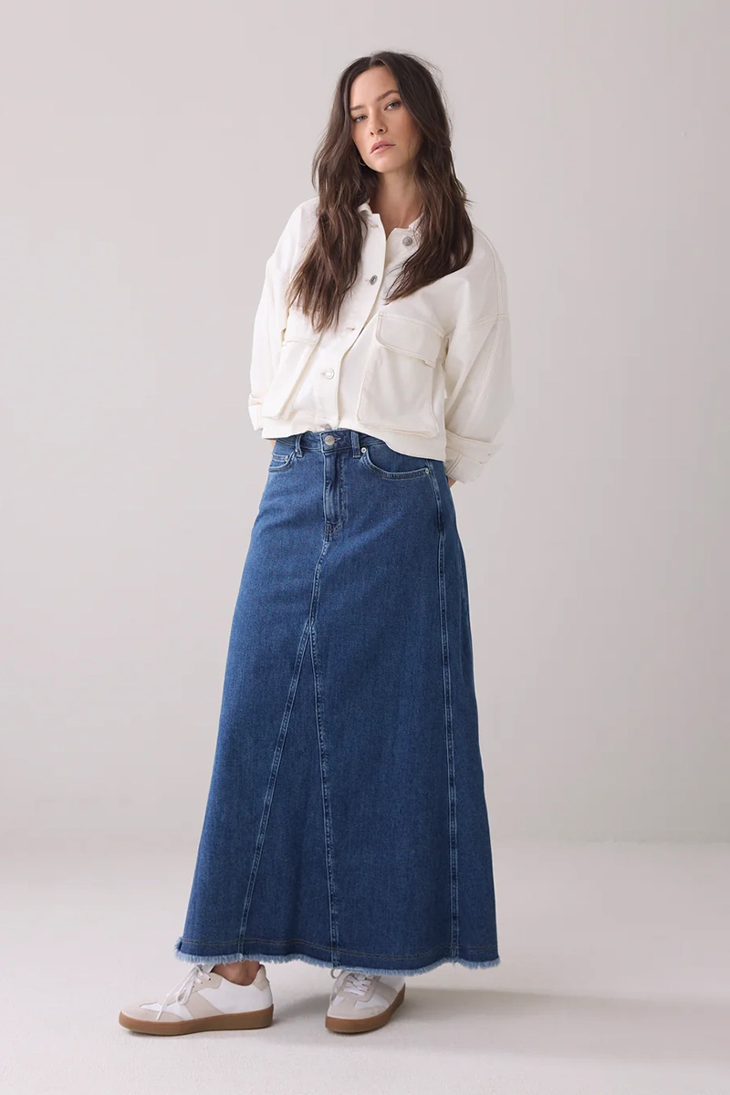 Dames rok blauw